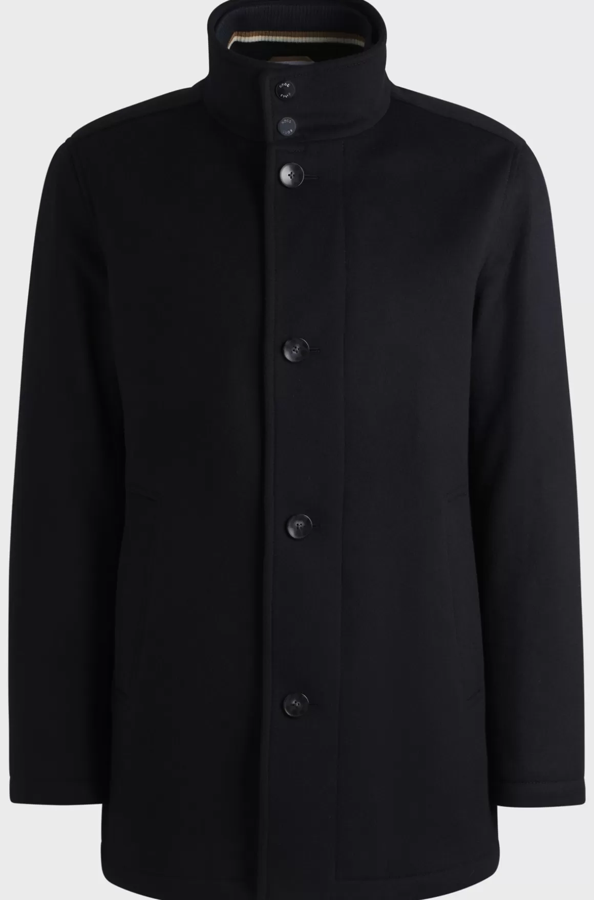 HUGO BOSS Kort Frakke Med Relaxed Fit I Ny Uld Og Kashmir