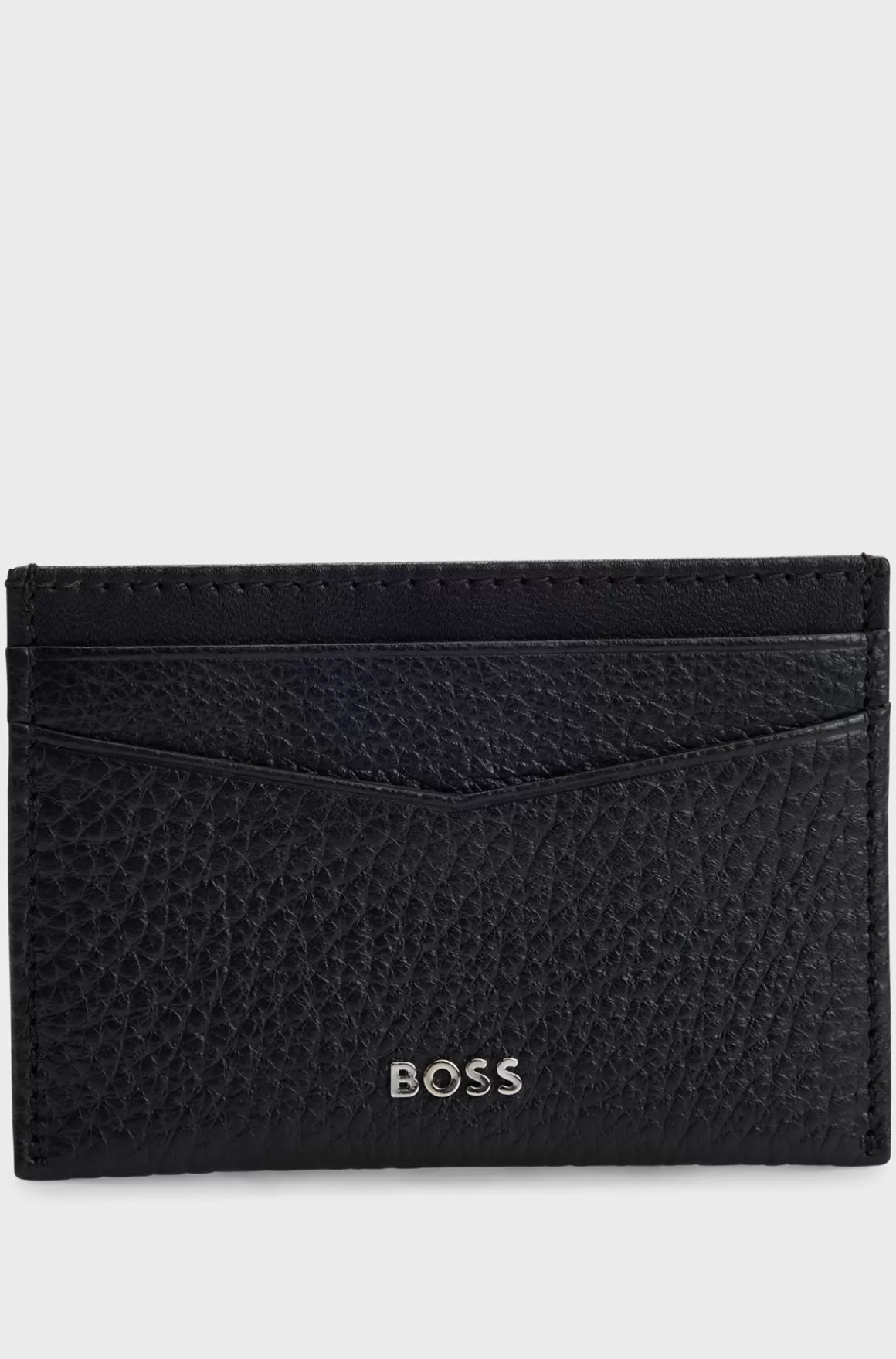 HUGO BOSS Kortholder I Meleret Læder Med Logobogstaver