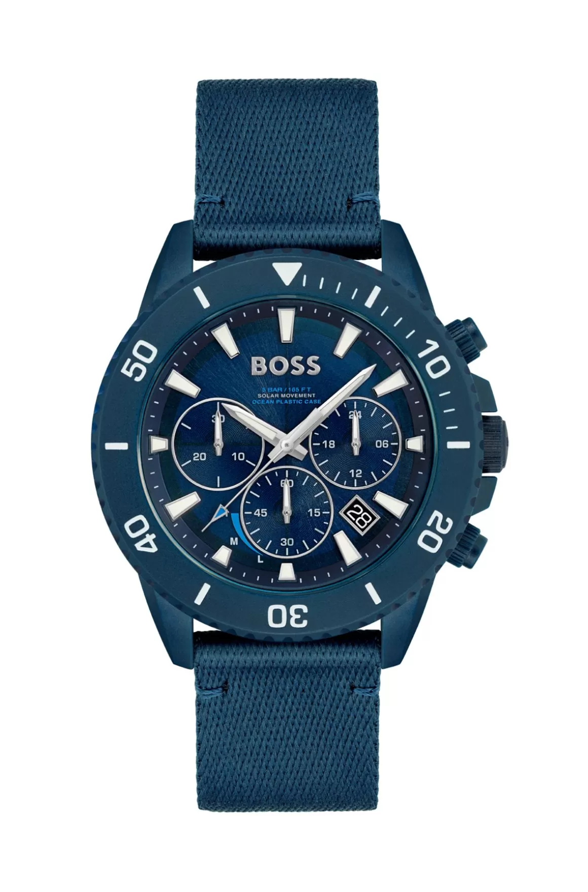 HUGO BOSS Kronograf-ur Med Blå Urskive Og Stofrem