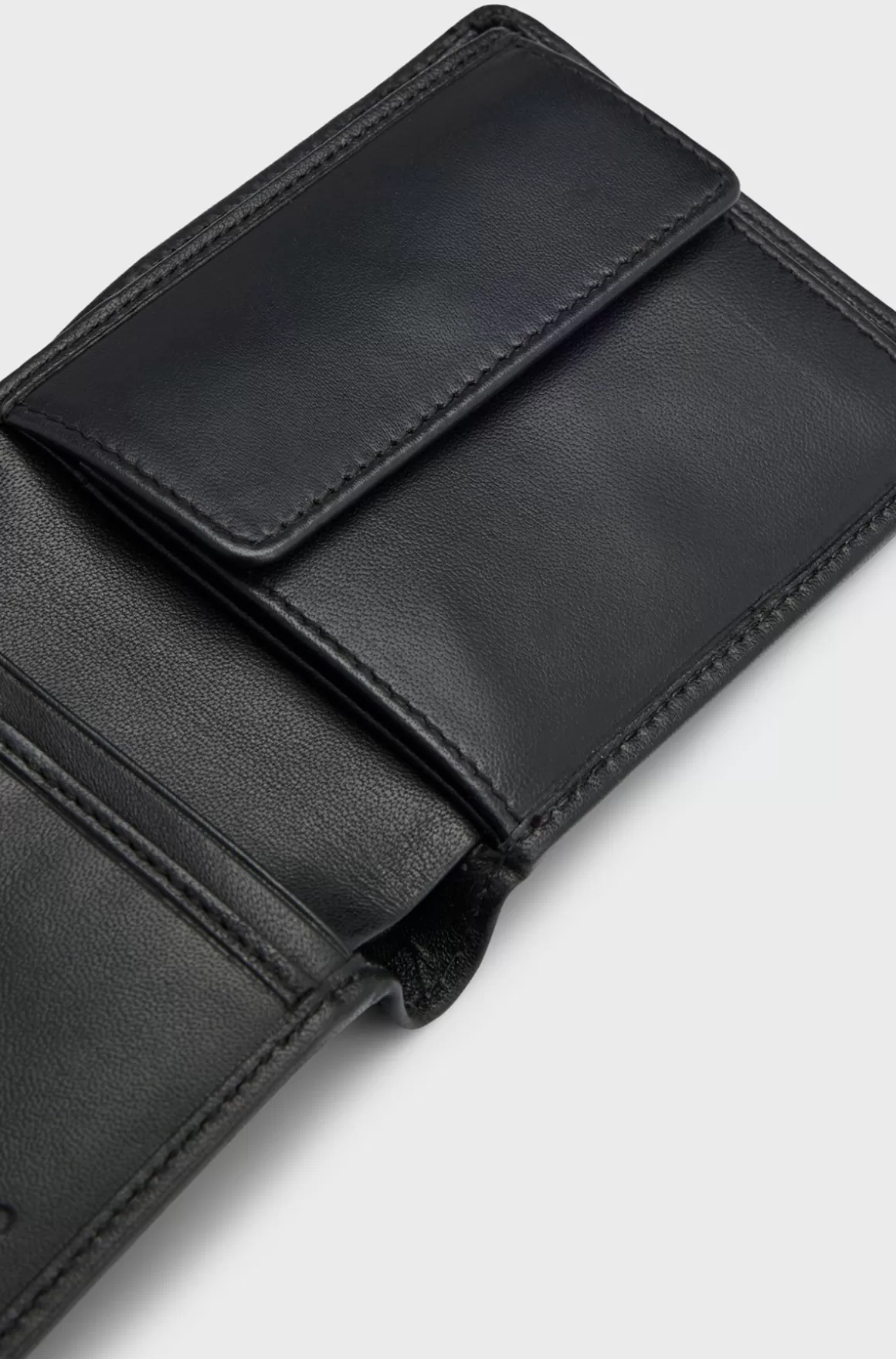 HUGO BOSS Lædertegnebog Med Præget Logo Og Møntlomme