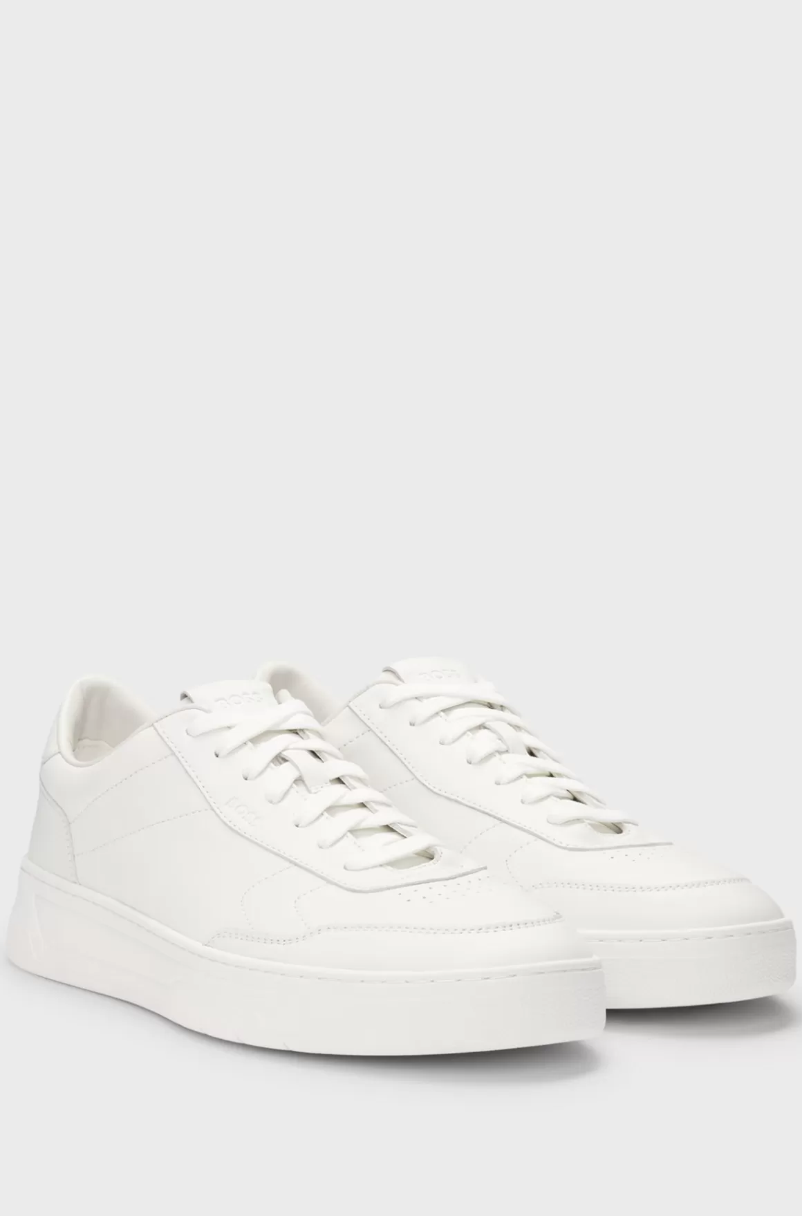 HUGO BOSS Leather Trainers With Rubber Outsole