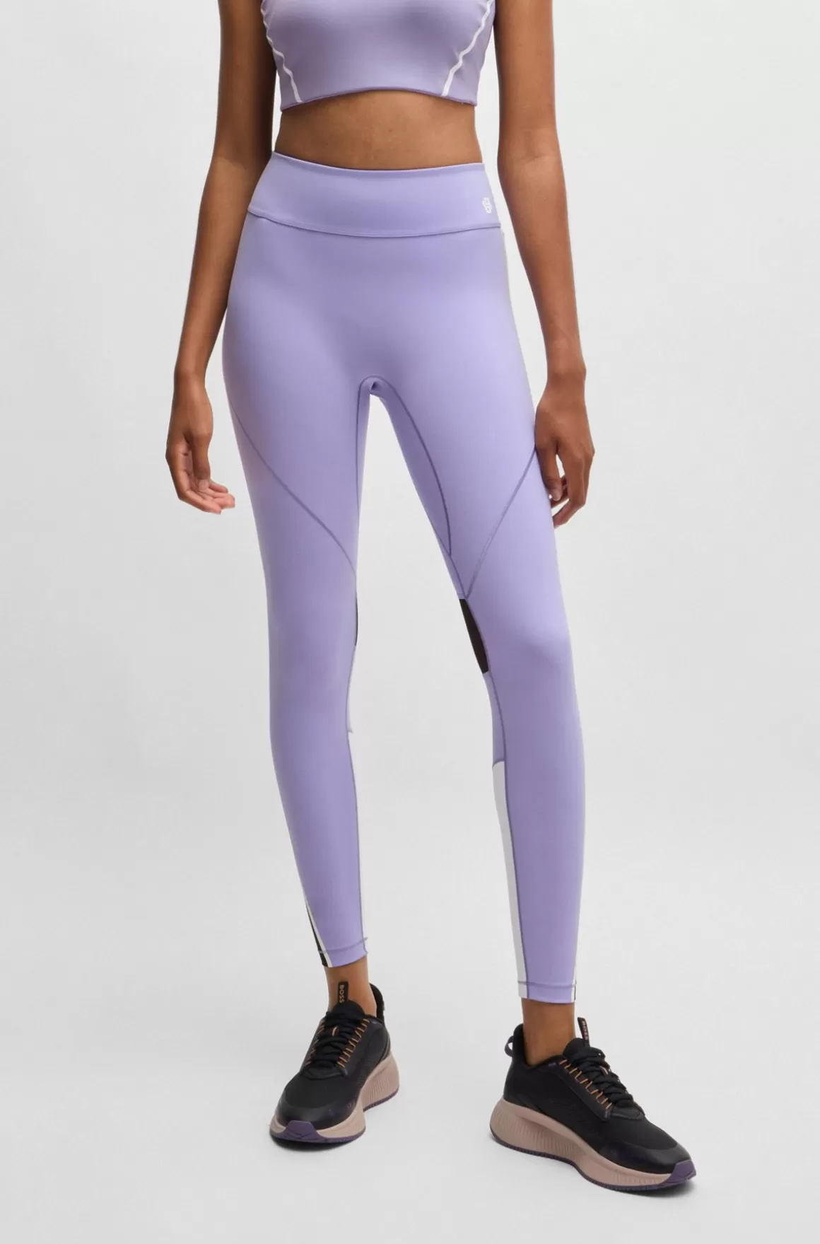 HUGO BOSS Leggings I Jersey Med Stræk Og Dobbelt B-monogram