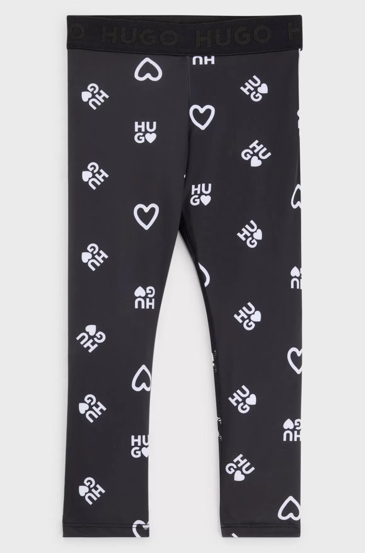 Børn HUGO BOSS Leggings I Stræk Til Børn Med Hjerter Og Logoprint