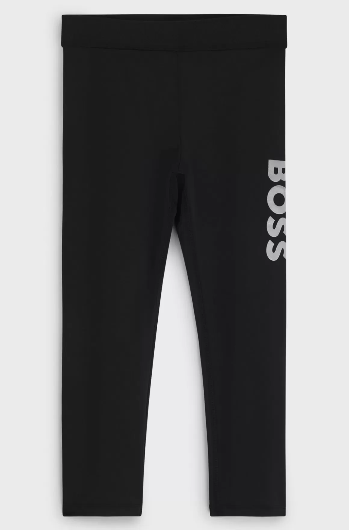 Børn HUGO BOSS Leggings Til Børn Med Lodret Logo I Sølvtone