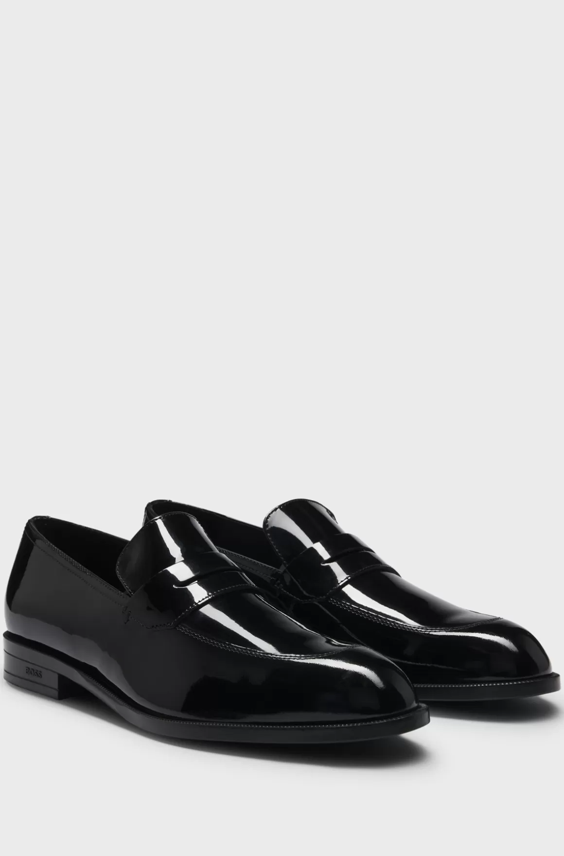 HUGO BOSS Loafers I Patentlæder Med Pennydetalje