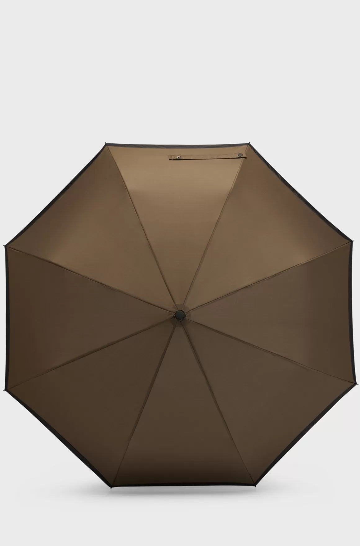HUGO BOSS Lommeparaply I Khaki Med Sort Kant