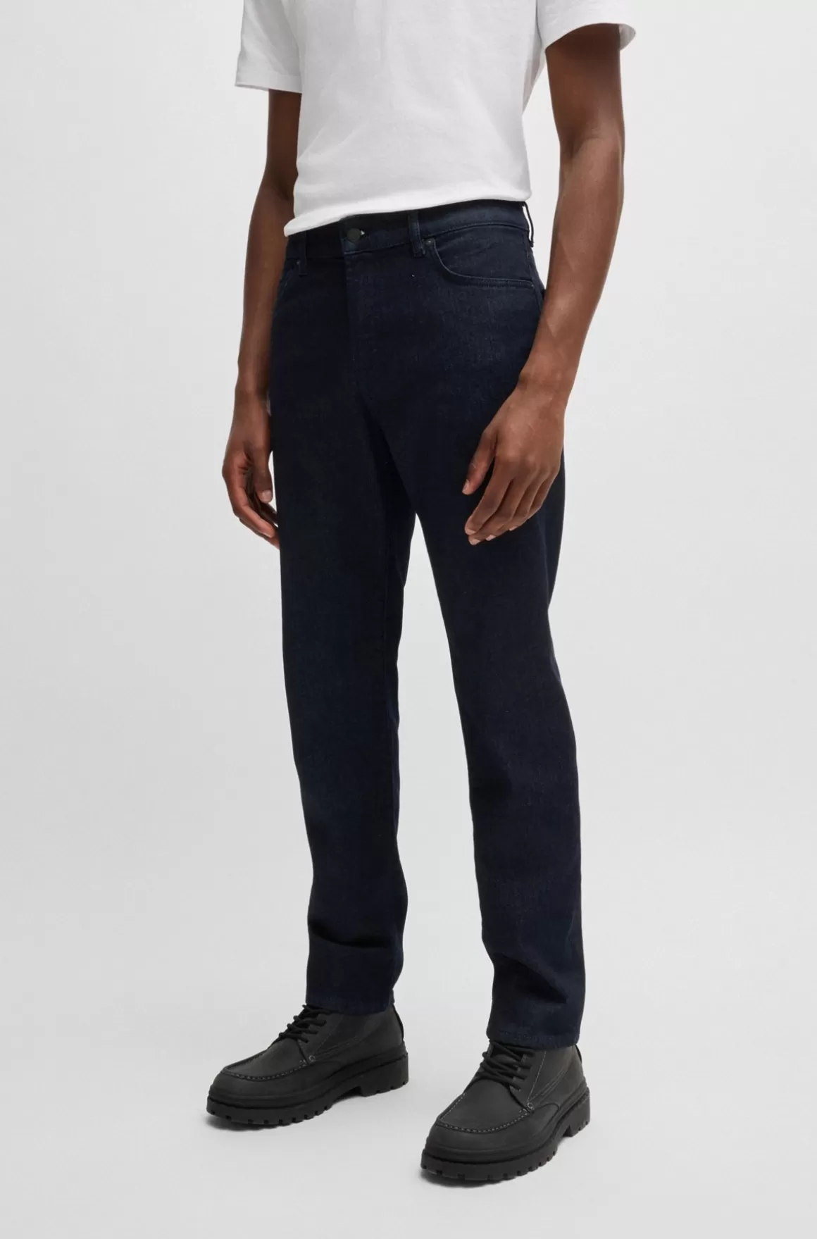 HUGO BOSS Maine Jeans I Regular Fit I En Dyb Indigofarvet Denim Med Behageligt Stræk