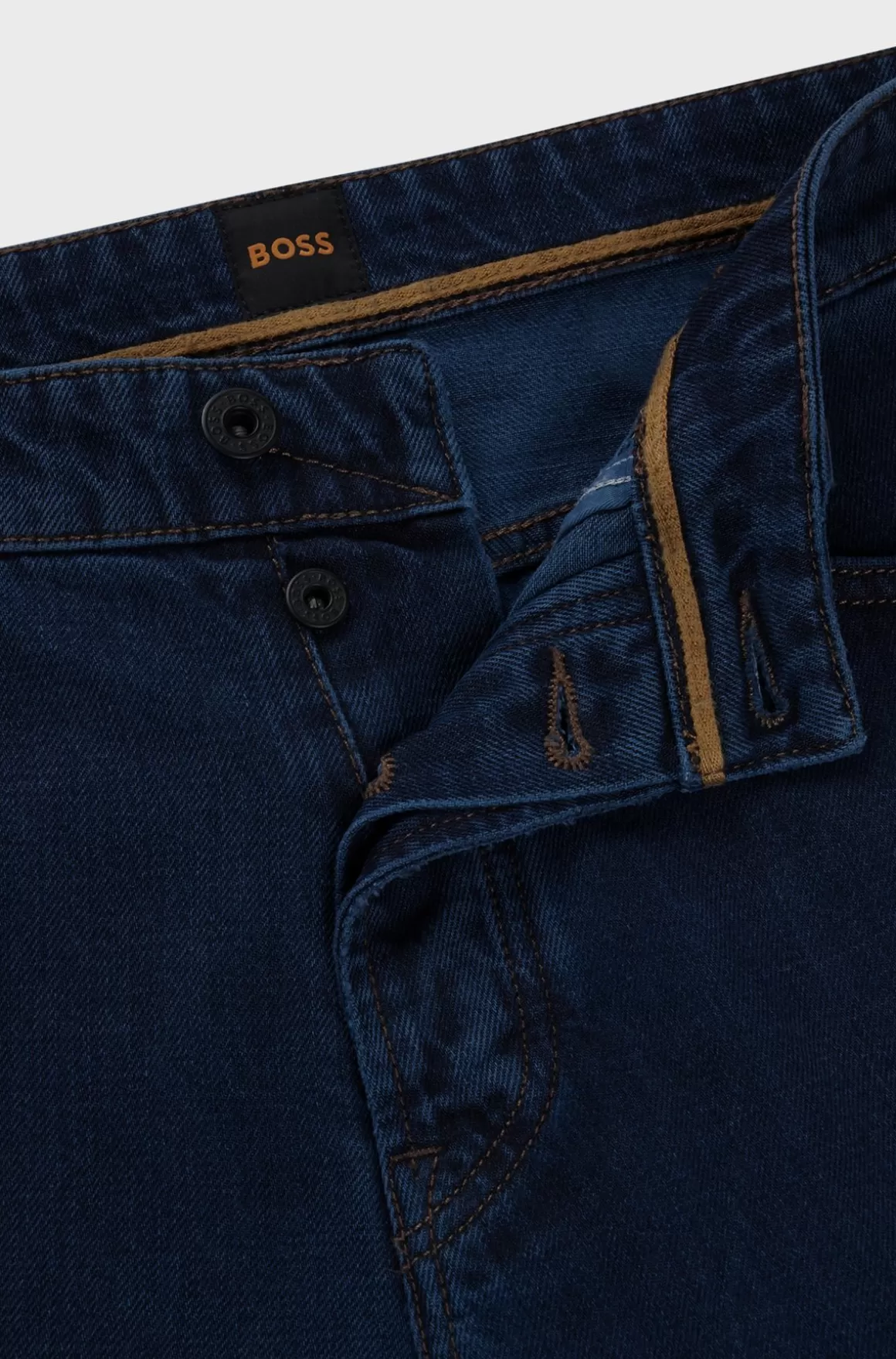 HUGO BOSS Maine Jeans Med Regular Fit I Denim Med Gradueret Indigofarvning