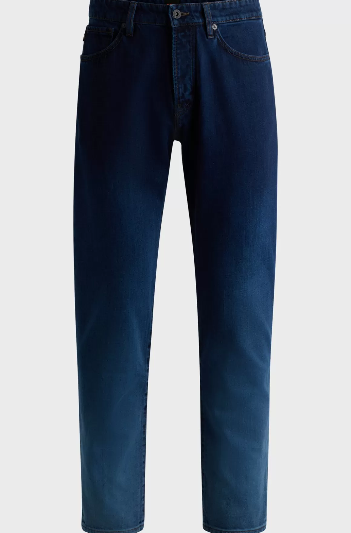 HUGO BOSS Maine Jeans Med Regular Fit I Denim Med Gradueret Indigofarvning