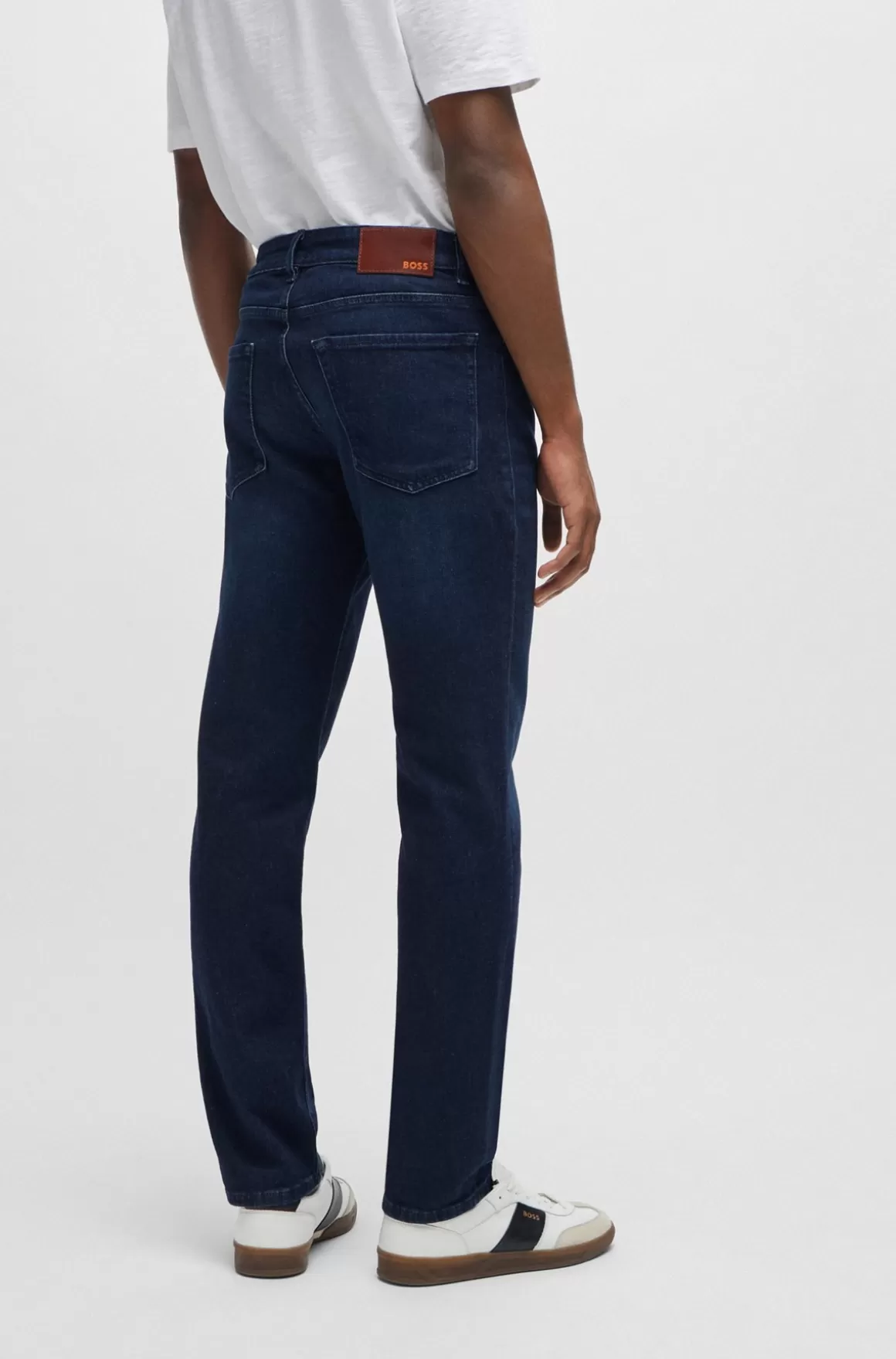 HUGO BOSS Maine Jeans Med Regular Fit I Denim Med Behageligt Stræk