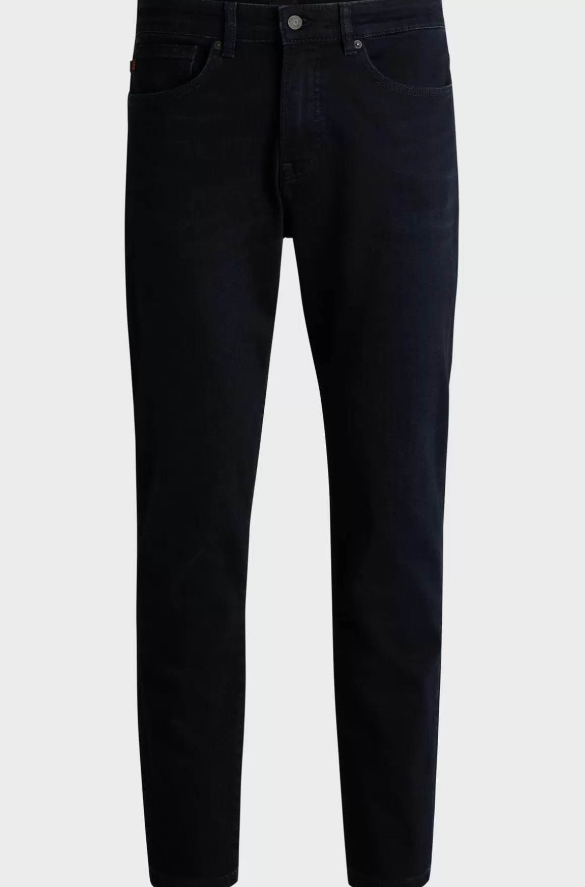 HUGO BOSS Maine Regular Fit Jeans I Blåsort Denim Med Behageligt Stræk