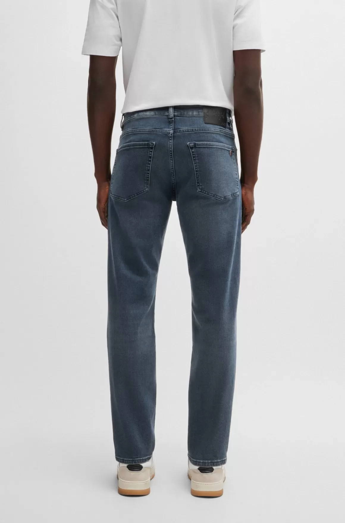 HUGO BOSS Maine Regular Fit Jeans I Ekstra Blød Og Smidig Blåsort Denim