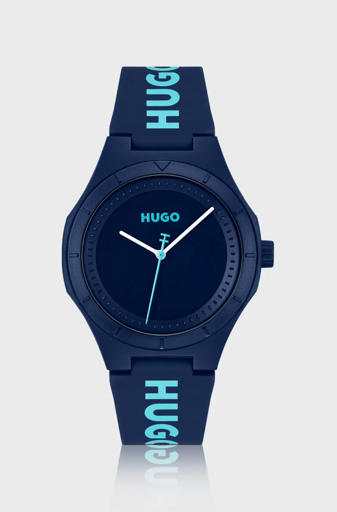 HUGO BOSS Matt Armbåndsur Med Brandet Silikonerem