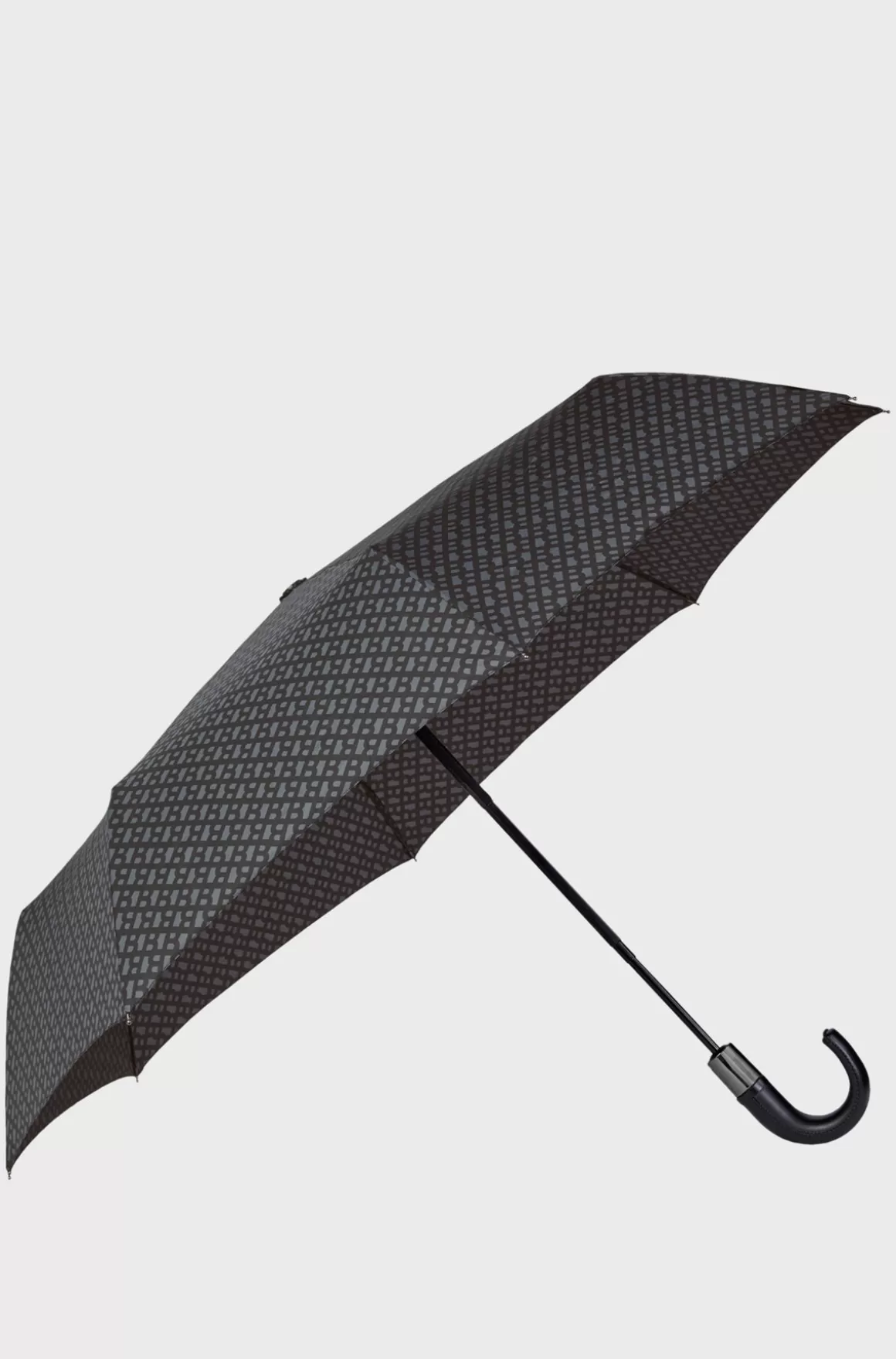 HUGO BOSS Paraply Med Monogrammønster Og Logostrop