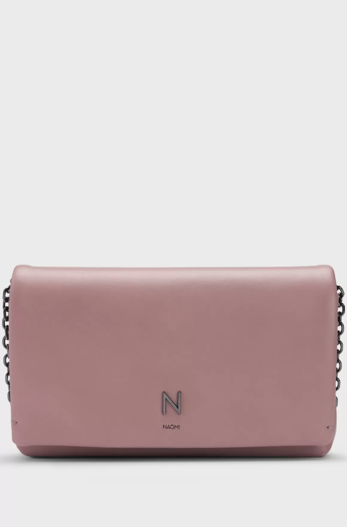 HUGO BOSS NAOMI X BOSS Clutch-taske I Læder Med Signaturmetal