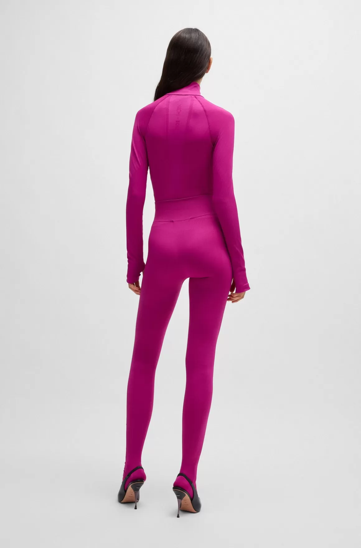 HUGO BOSS NAOMI X BOSS-leggings I Jersey Med Stræk Og Brandet Linning