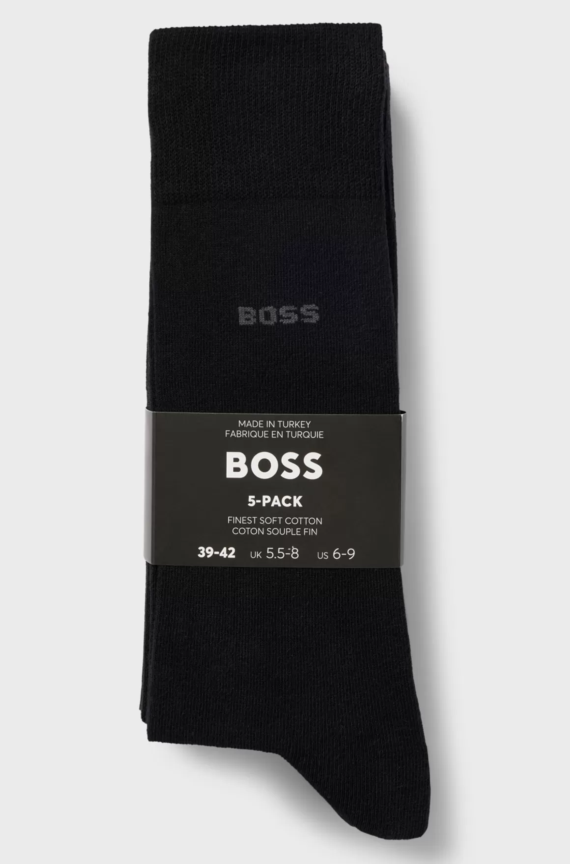 HUGO BOSS Pakke Med Fem Par Strømper I Almindelig Længde I Bomuldsblanding