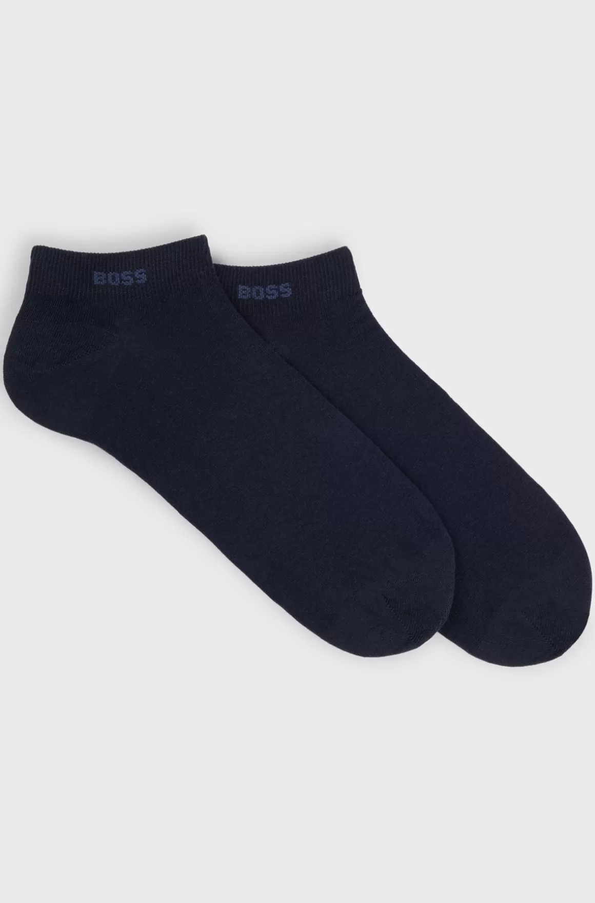 HUGO BOSS Pakke Med To Par Ankellange Strømper I Stof Med Stræk