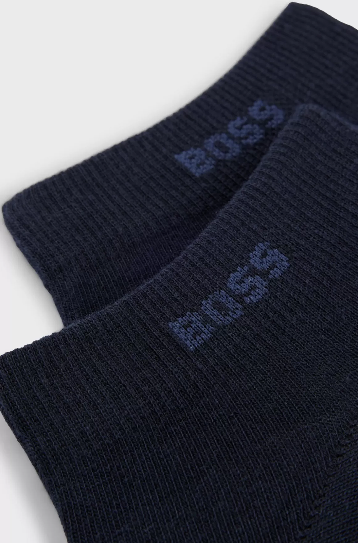 HUGO BOSS Pakke Med To Par Ankellange Strømper I Stof Med Stræk