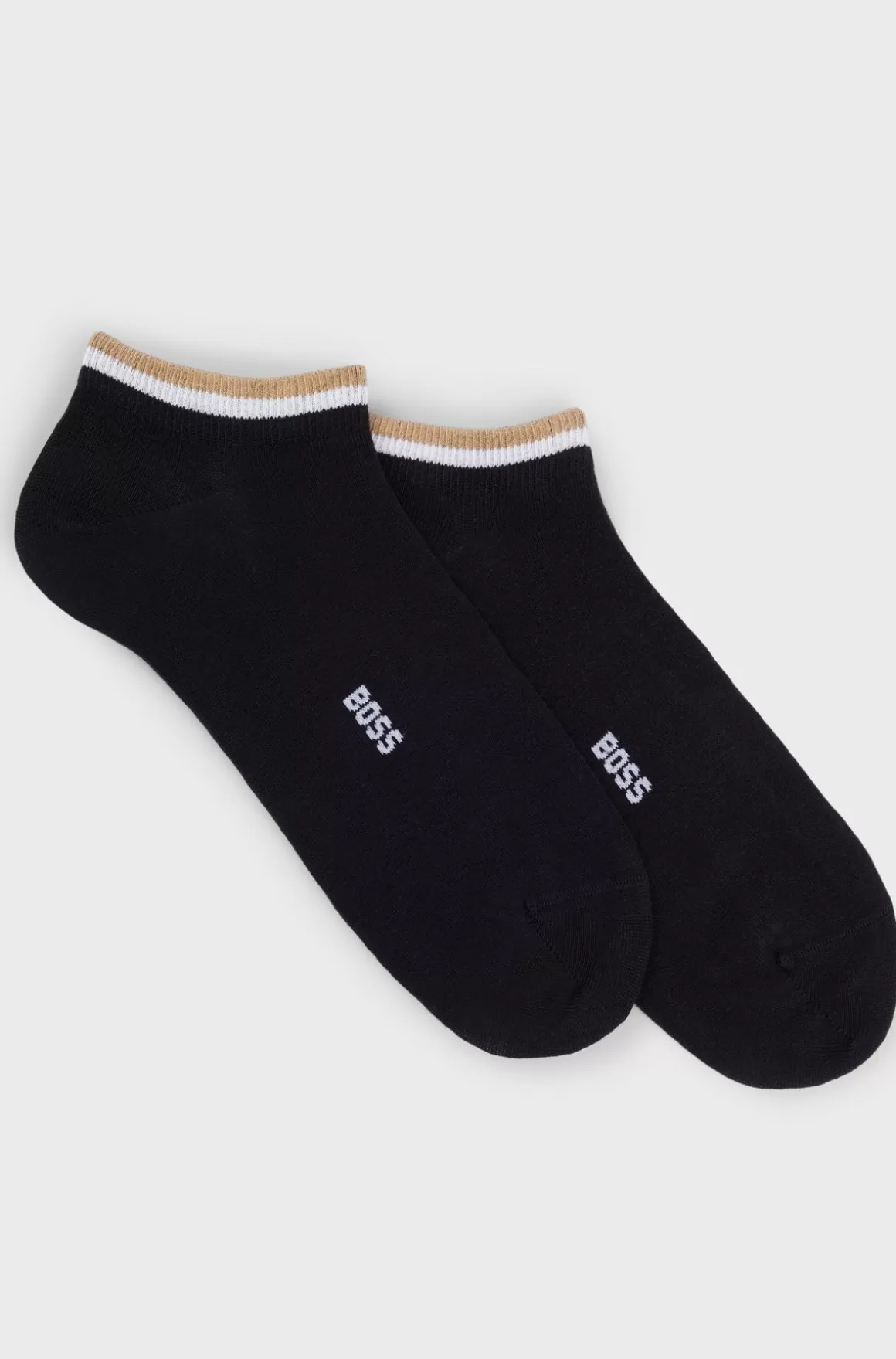HUGO BOSS Pakke Med To Par Ankelstrømper Med Signaturstribe