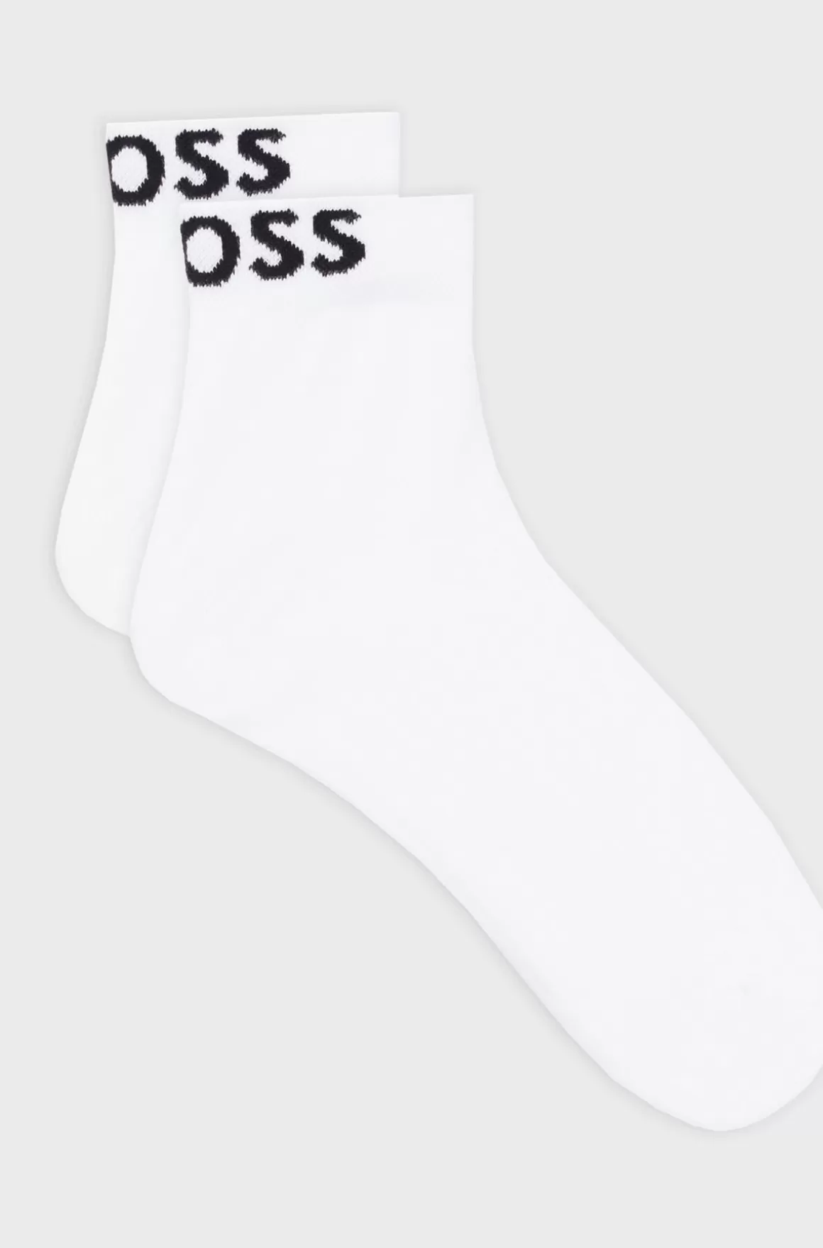 HUGO BOSS Pakke Med To Par Sokker I Trekvart Længde Med Logoer I Kontrastfarve