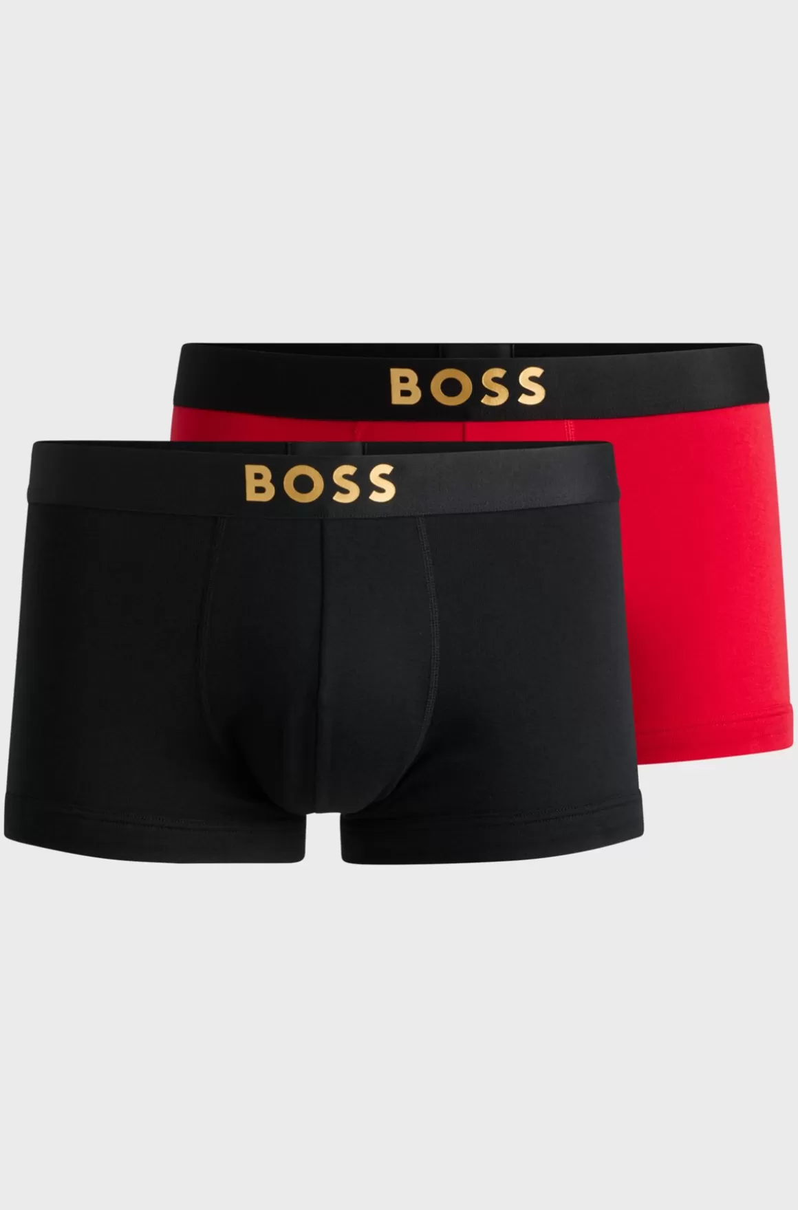 HUGO BOSS Pakke Med To Par Underbukser I Bomuld Med Metalliske Logoer