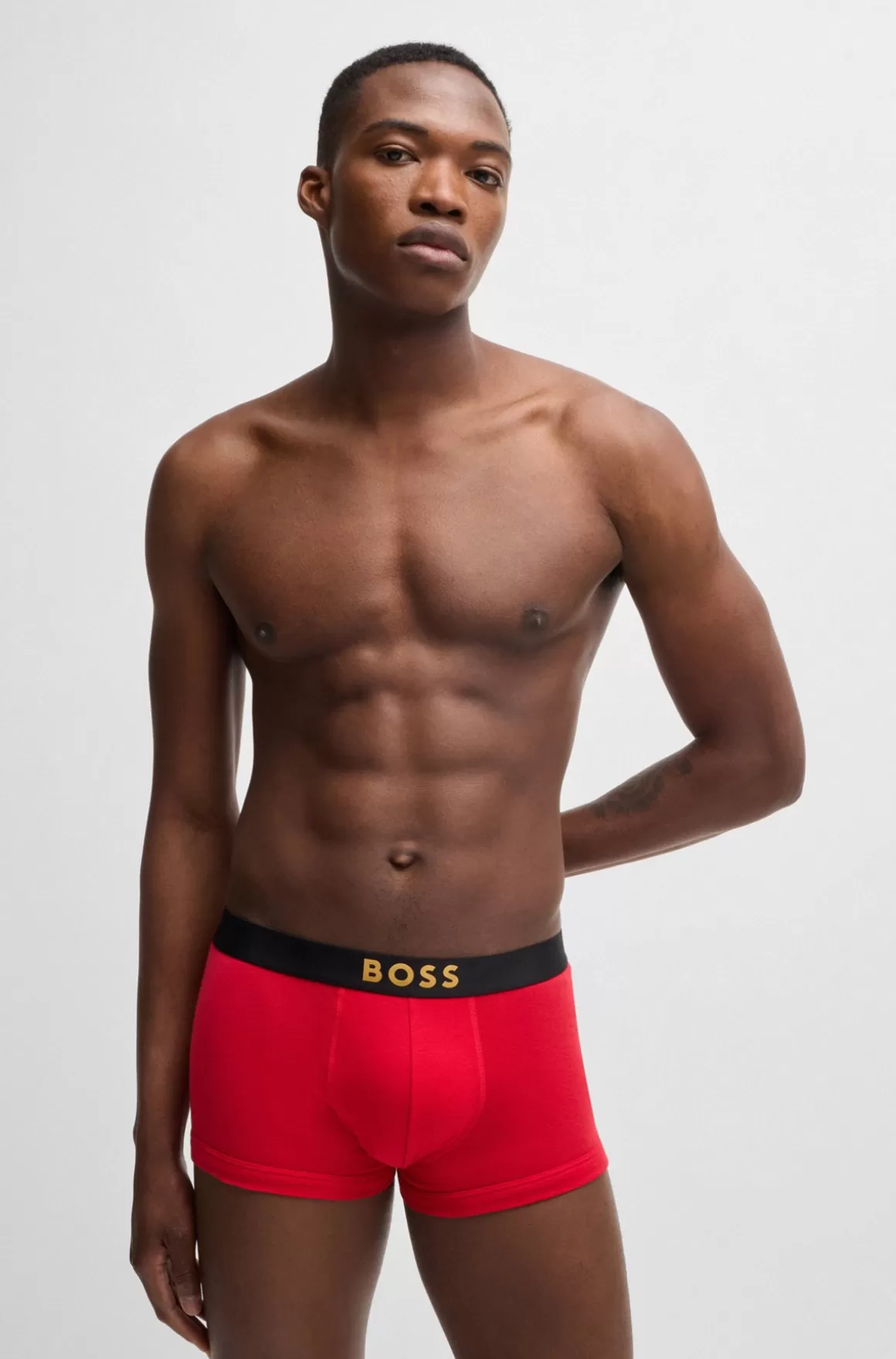 HUGO BOSS Pakke Med To Par Underbukser I Bomuld Med Metalliske Logoer