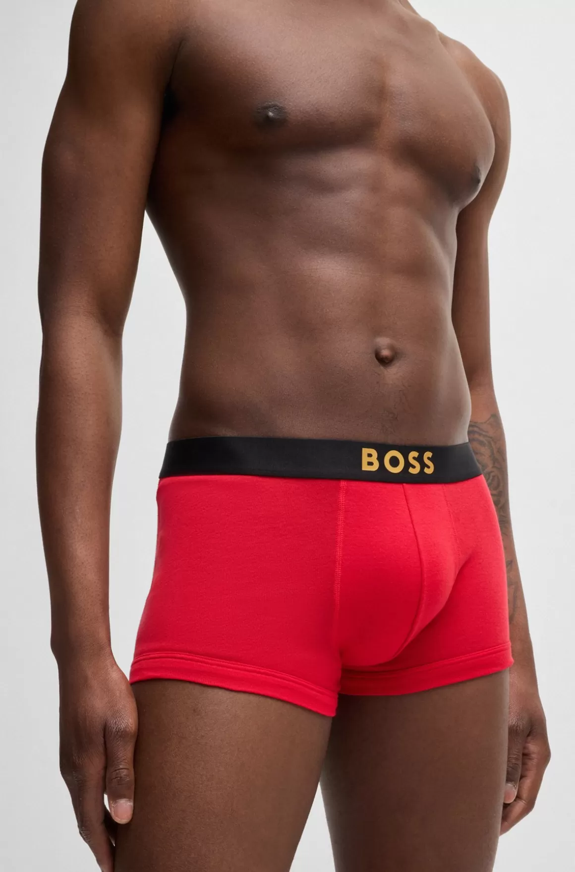 HUGO BOSS Pakke Med To Par Underbukser I Bomuld Med Metalliske Logoer