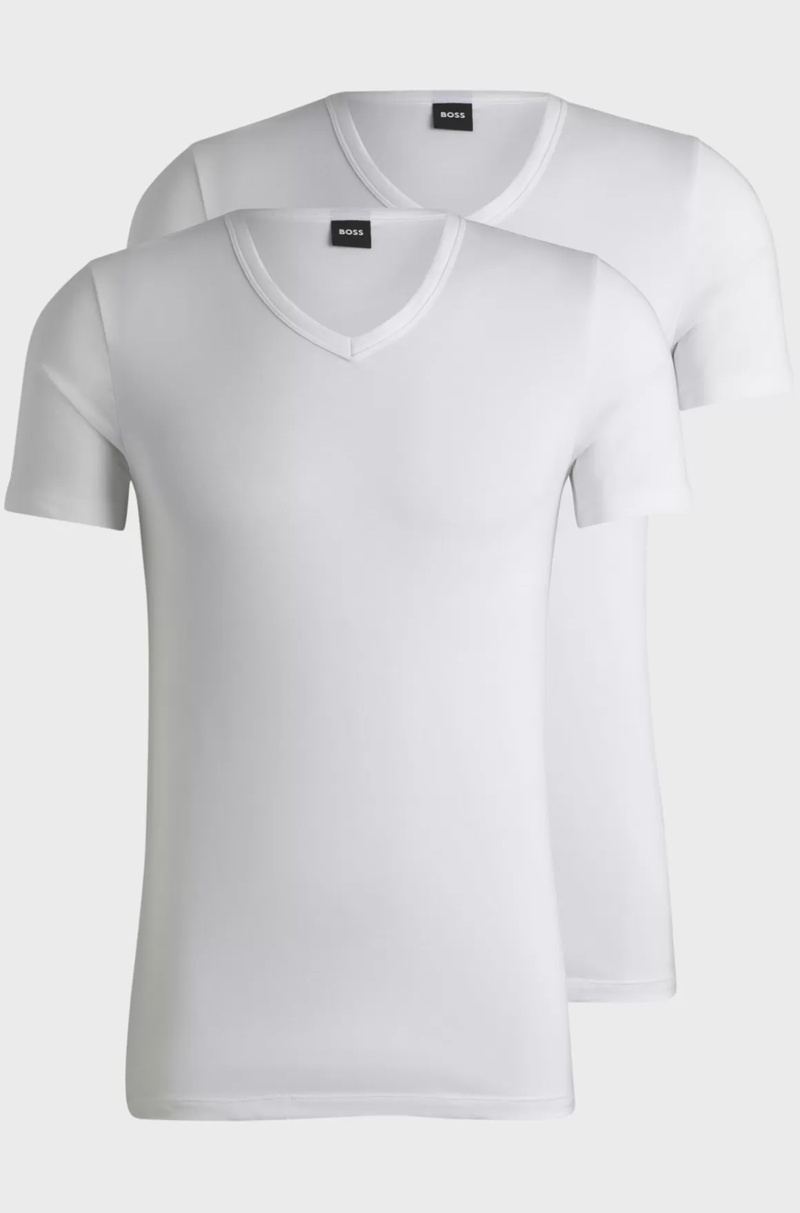 HUGO BOSS Pakke Med To T-shirts I Slank Pasform I Bomuld Med Stræk