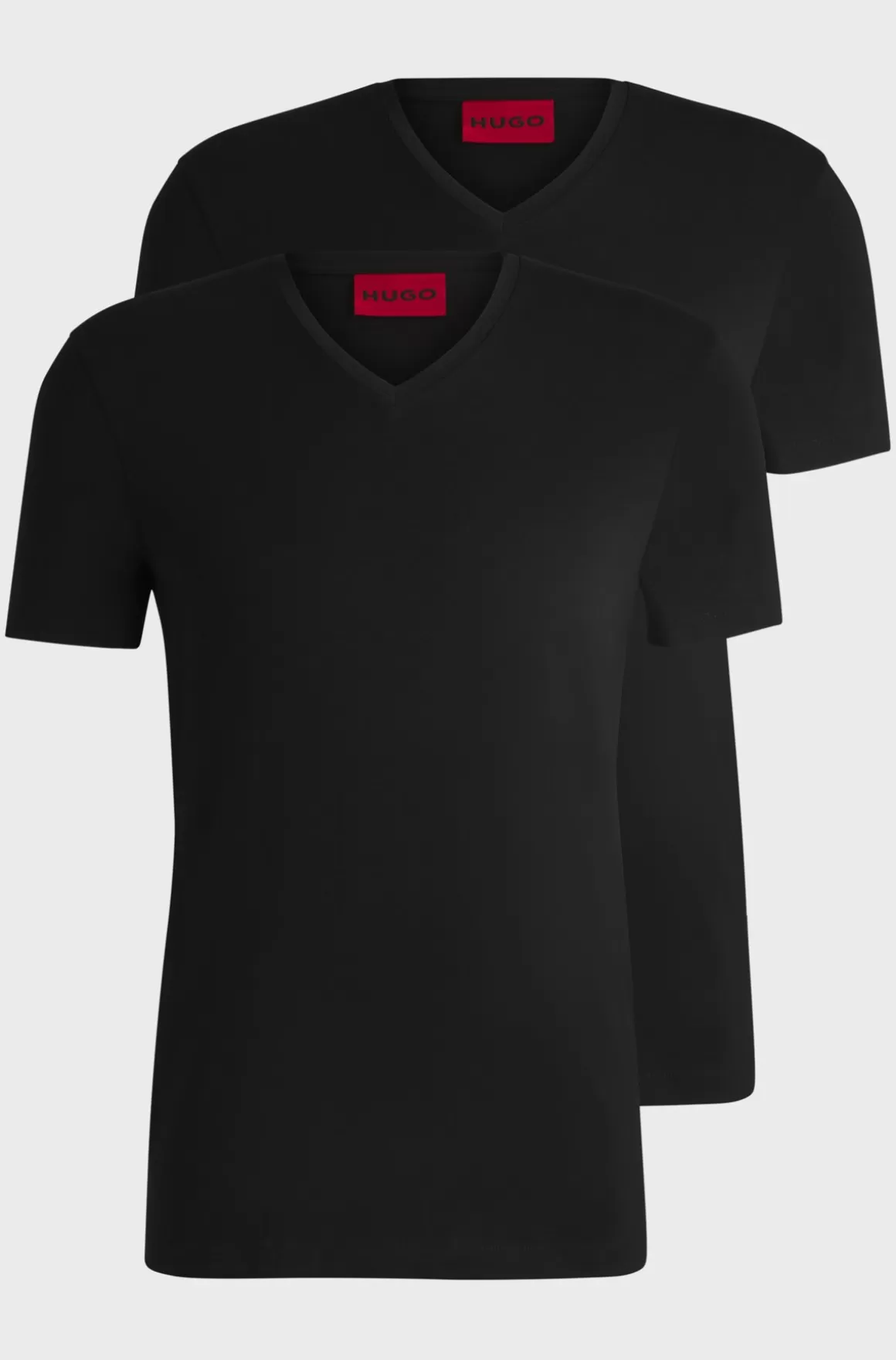 HUGO BOSS Pakke Med To T-shirts Med V-hals I Bomuld Med Stræk