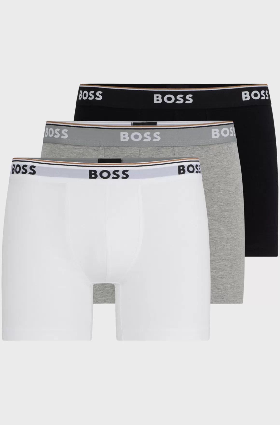 HUGO BOSS Pakke Med Tre Boxer-underbukser I Bomuld Med Stræk Med Logoer