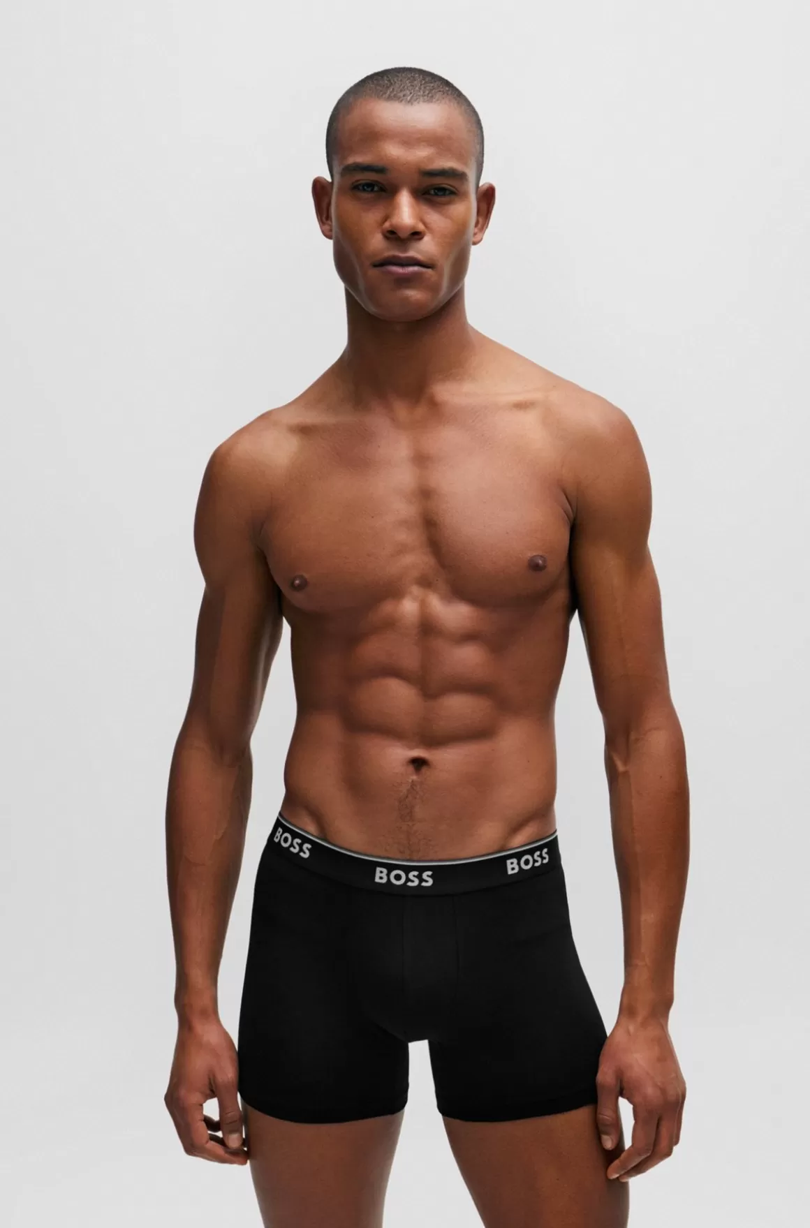 HUGO BOSS Pakke Med Tre Boxer-underbukser I Bomuld Med Stræk Med Logoer