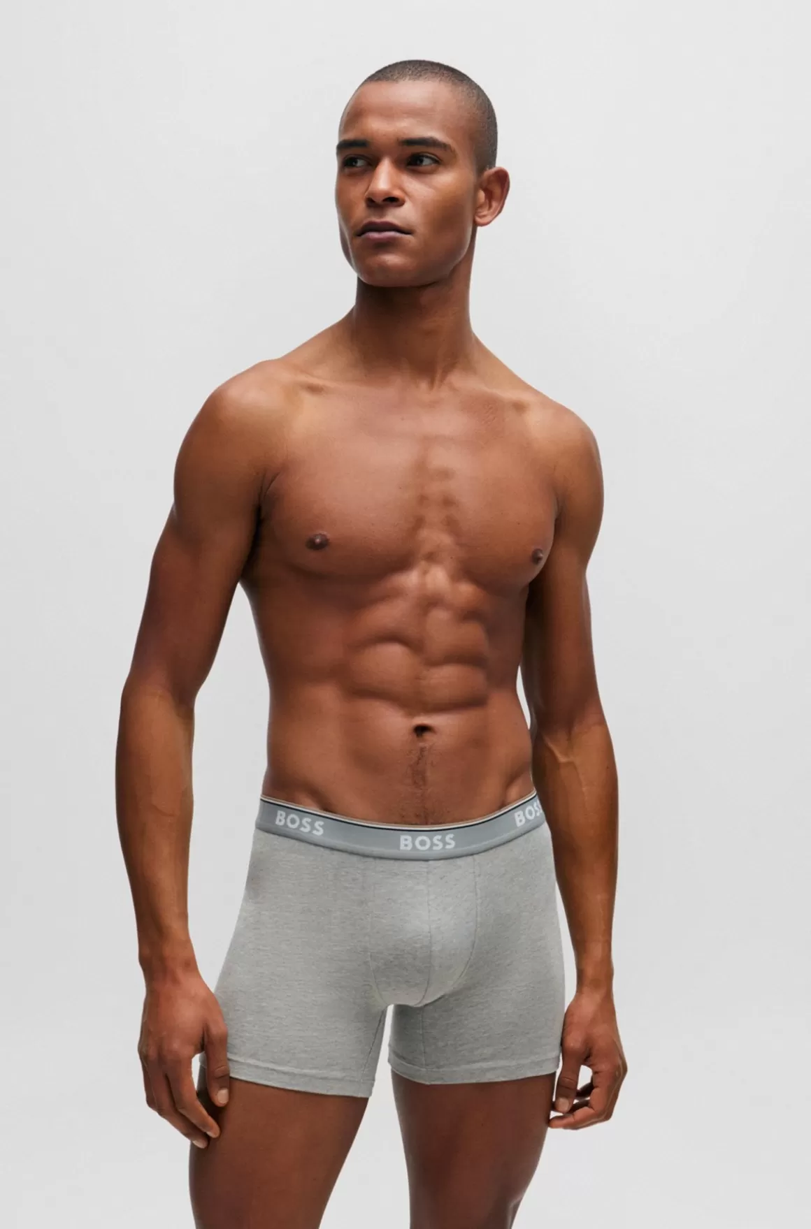 HUGO BOSS Pakke Med Tre Boxer-underbukser I Bomuld Med Stræk Med Logoer