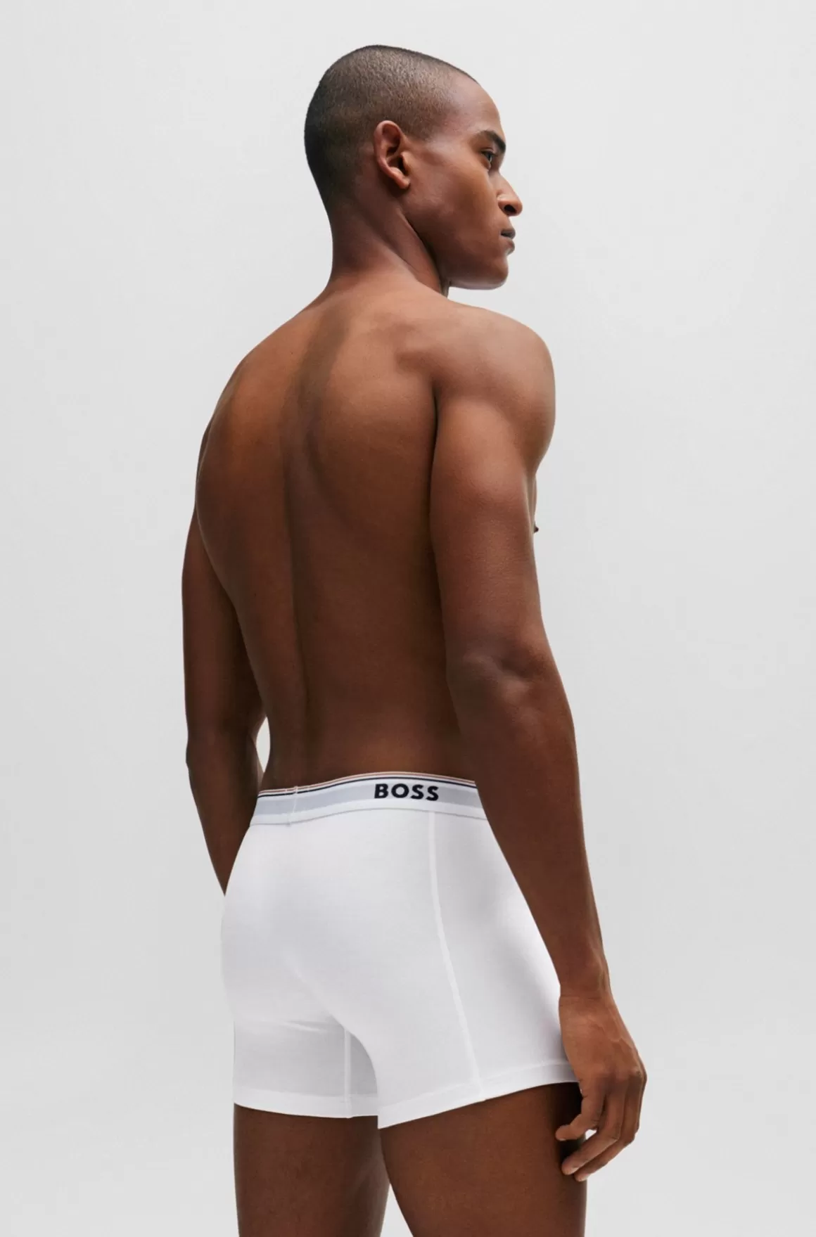 HUGO BOSS Pakke Med Tre Boxer-underbukser I Bomuld Med Stræk Med Logoer