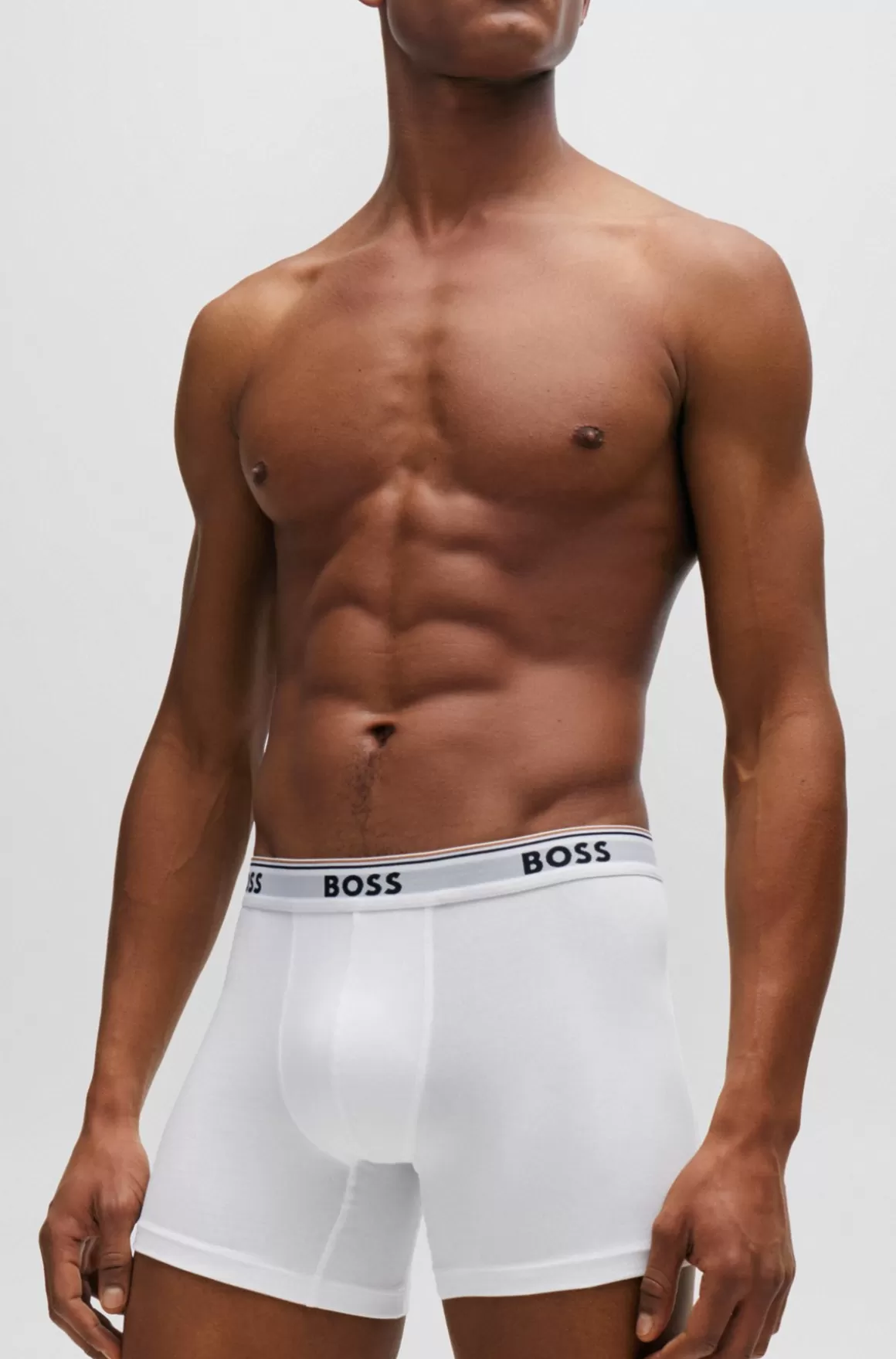 HUGO BOSS Pakke Med Tre Boxer-underbukser I Bomuld Med Stræk Med Logoer