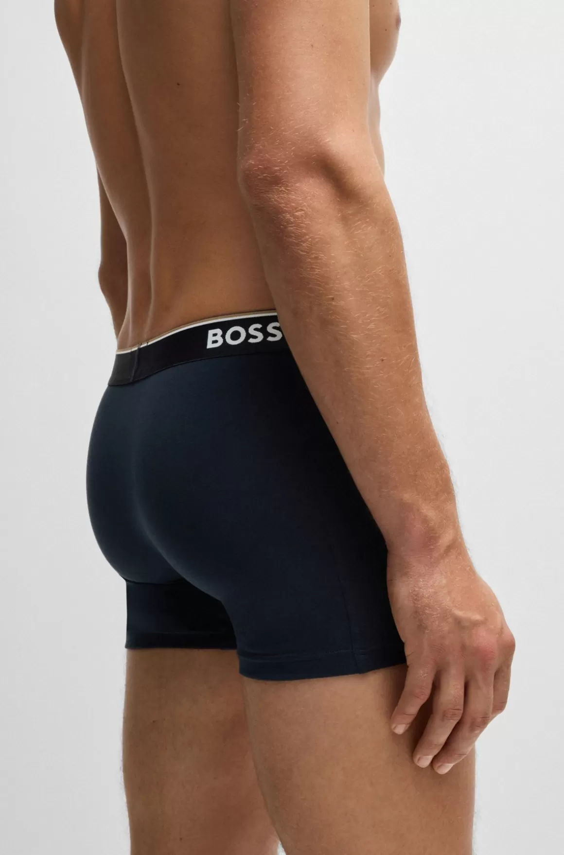 HUGO BOSS Pakke Med Tre Boxer-underbukser I Bomuld Med Stræk Med Logoer