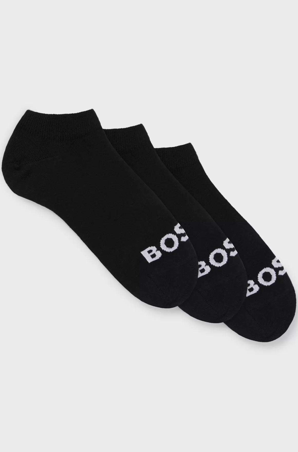 HUGO BOSS Pakke Med Tre Par Ankelsokker I Ankellængde Med Logoer I Kontrastfarve