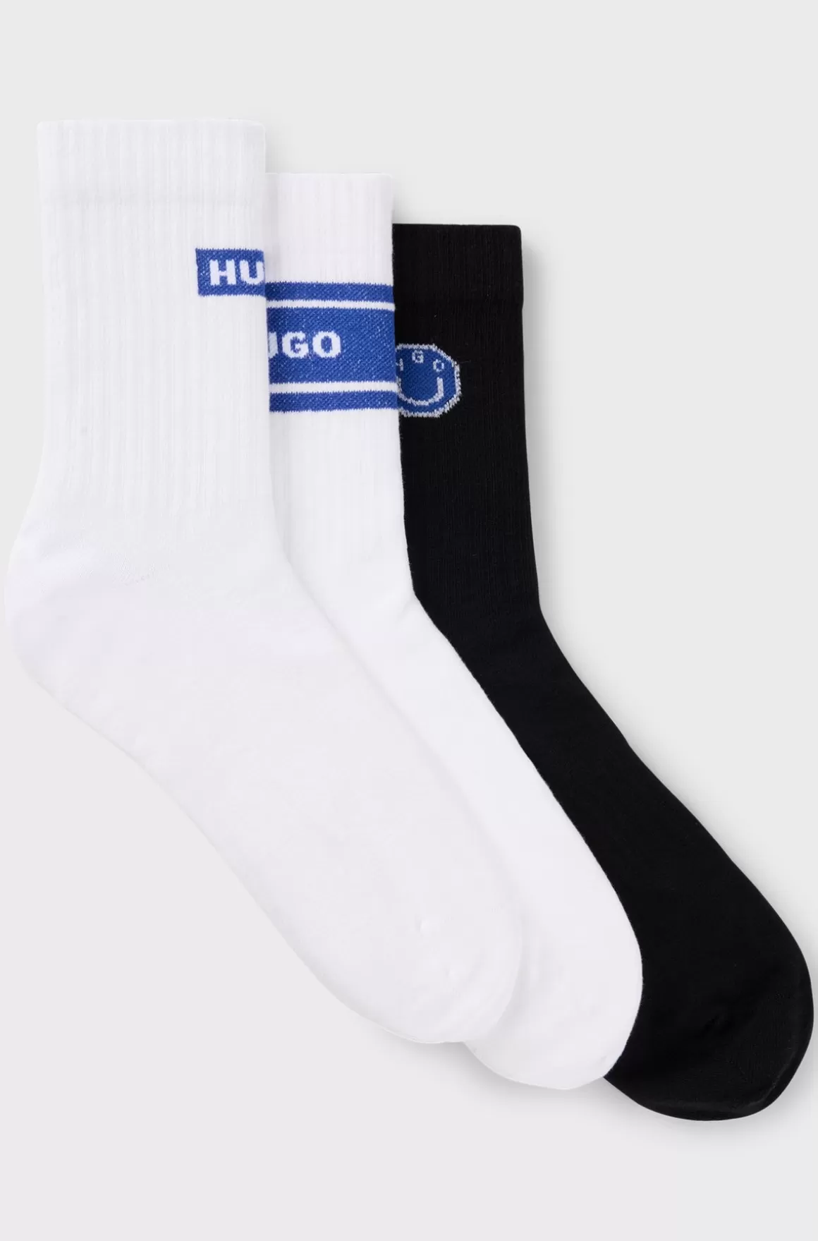 HUGO BOSS Pakke Med Tre Par Korte Sokker I Bomuldsblanding