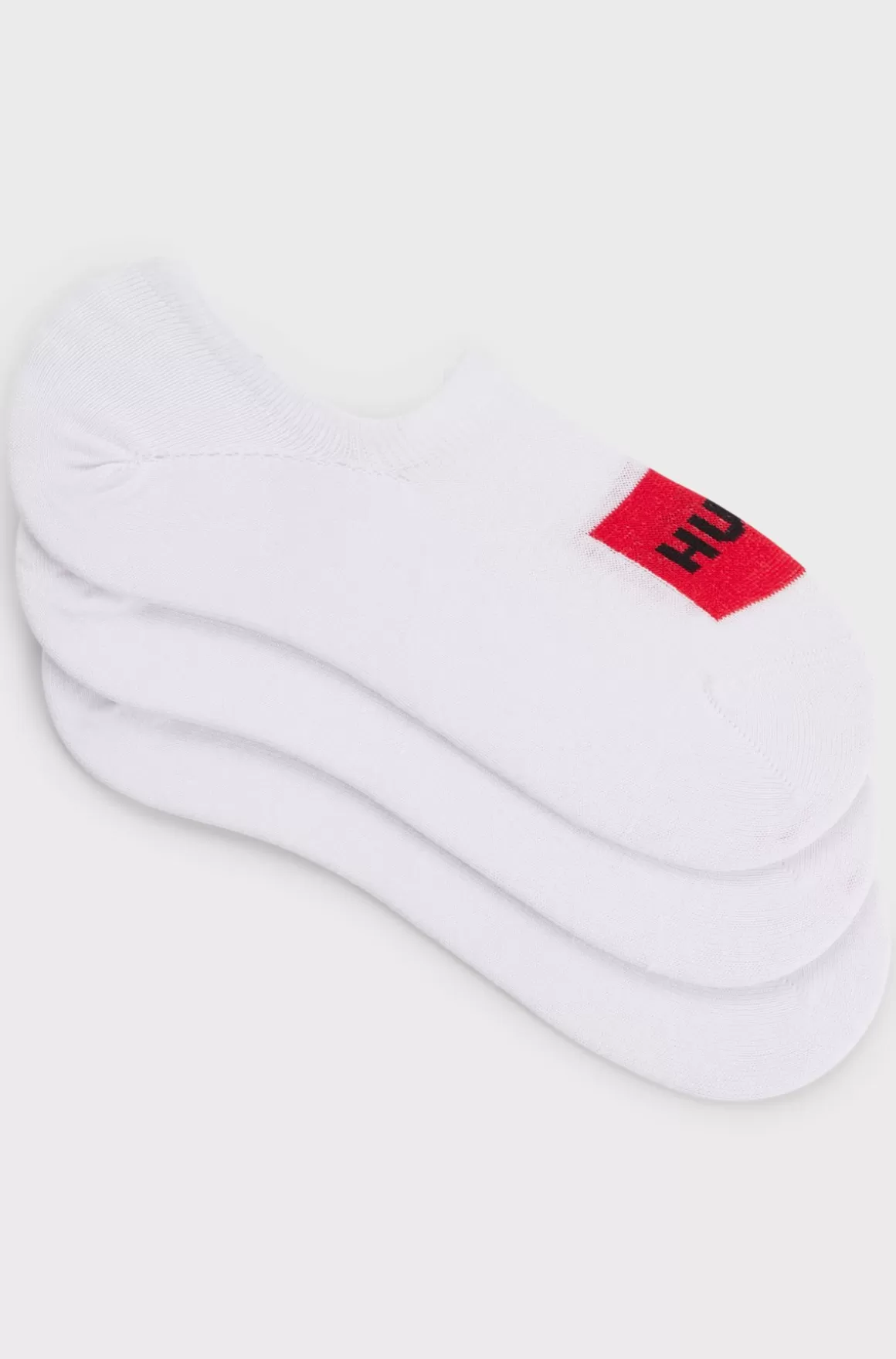 HUGO BOSS Pakke Med Tre Par Sneakersstrømper Med Røde Logomærker