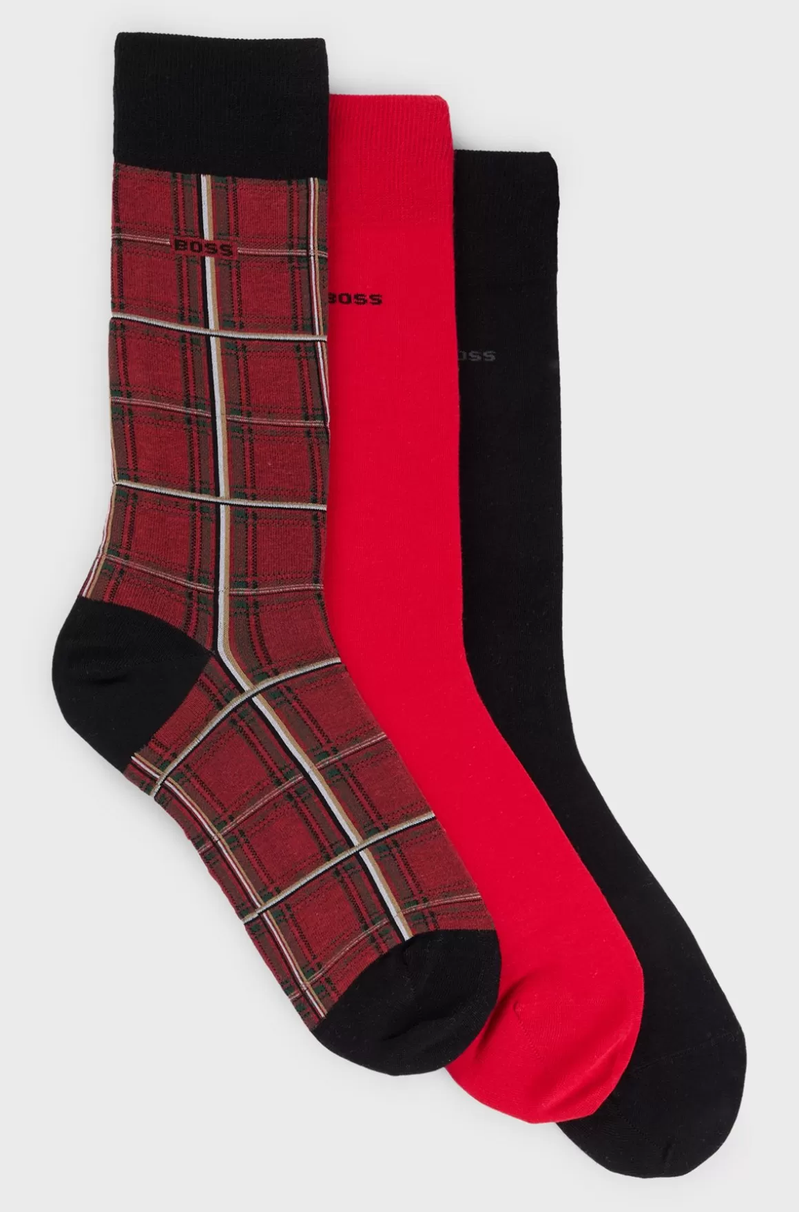 HUGO BOSS Pakke Med Tre Par Strømper I Almindelig Længde Med Logo