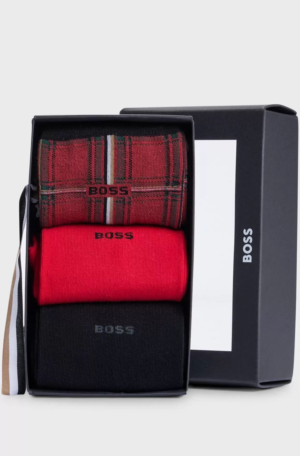 HUGO BOSS Pakke Med Tre Par Strømper I Almindelig Længde Med Logo