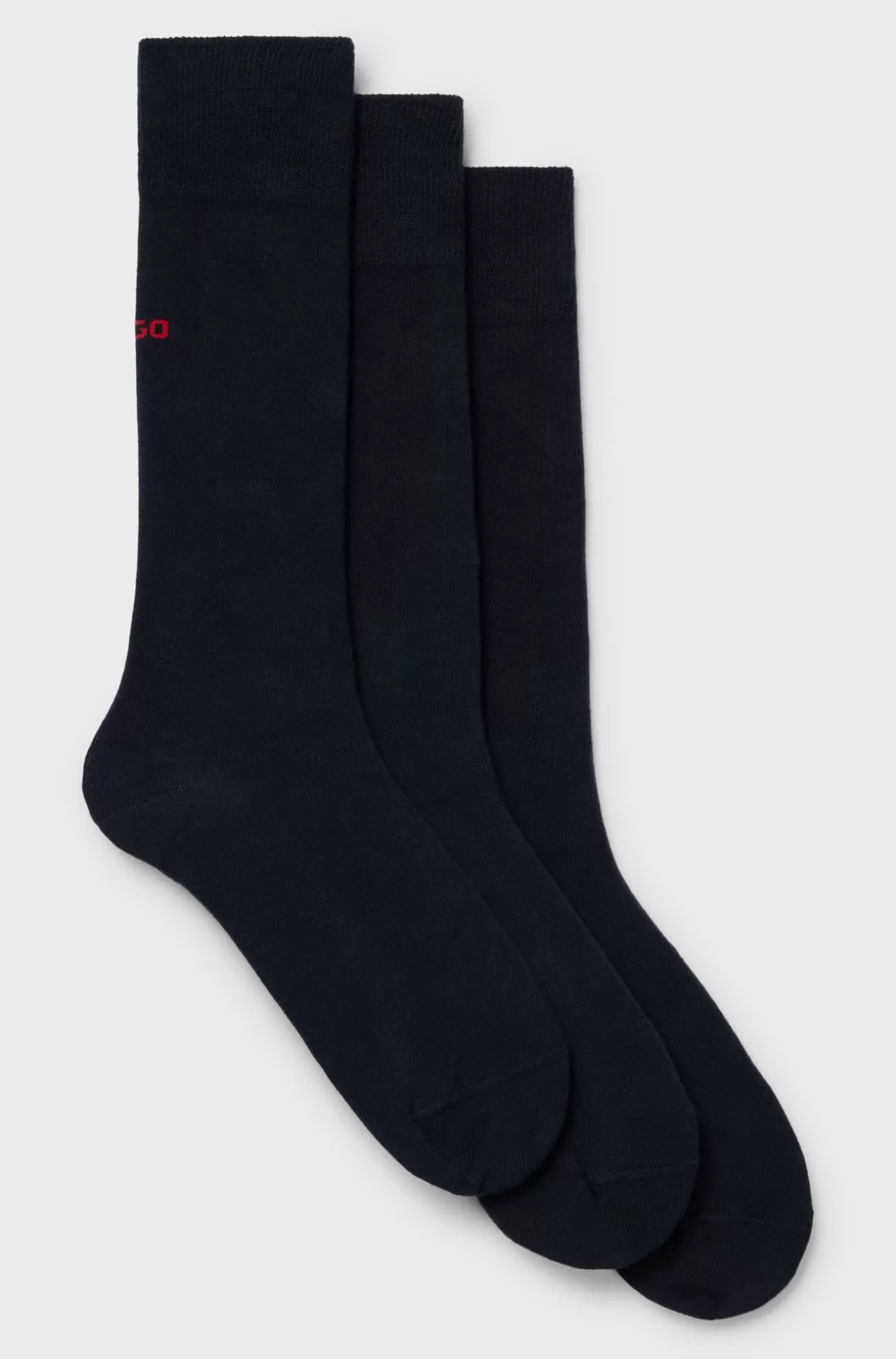 HUGO BOSS Pakke Med Tre Par Strømper I Almindelig Længde Med Logodetaljer