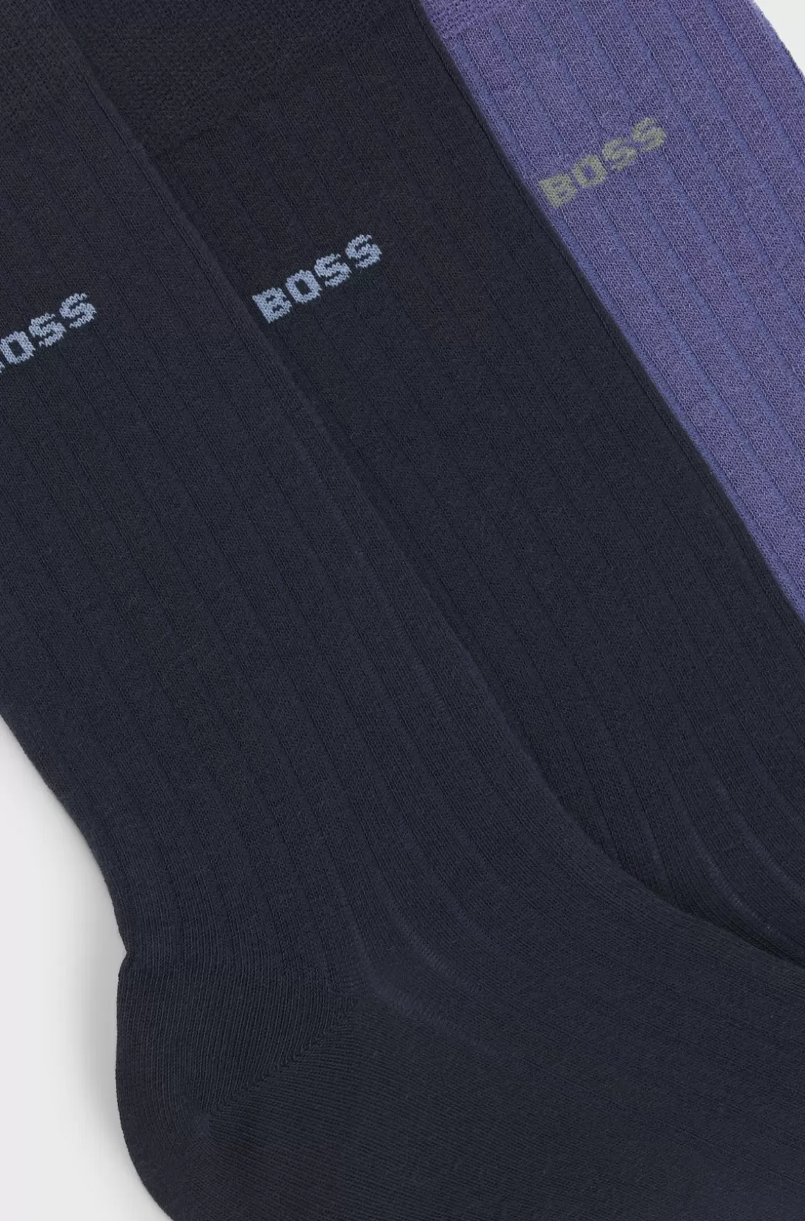 HUGO BOSS Pakke Med Tre Par Strømper Med Almindelig Længde I En Bomuldsblanding