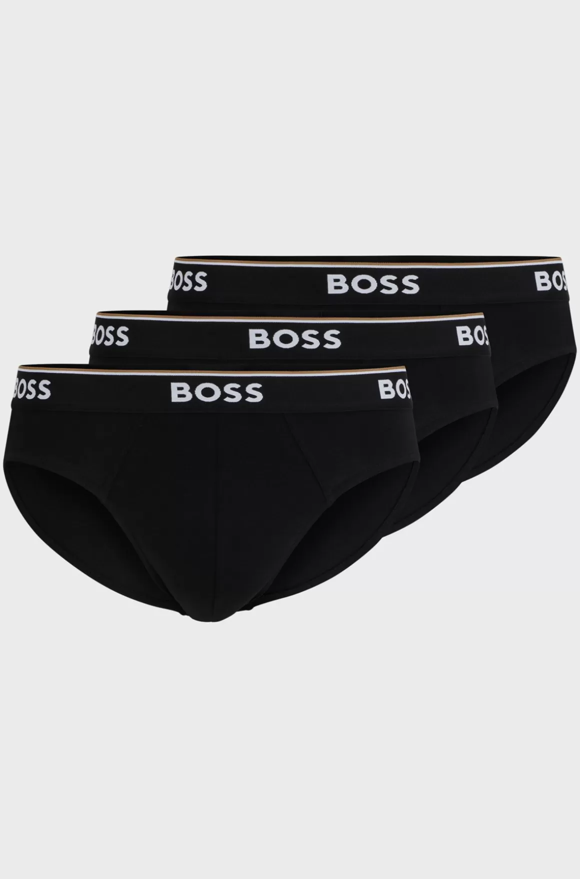 HUGO BOSS Pakke Med Tre Par Underbukser I Bomuld Med Stræk Med Logo-linning