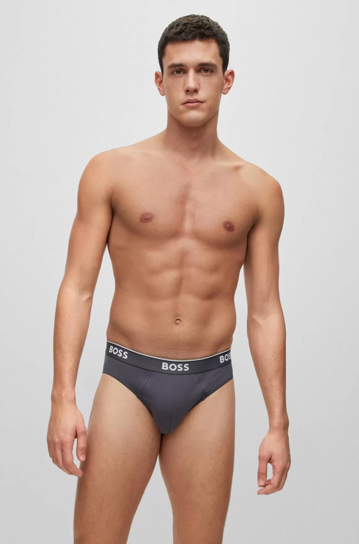 HUGO BOSS Pakke Med Tre Par Underbukser I Bomuld Med Stræk Med Logo-linning