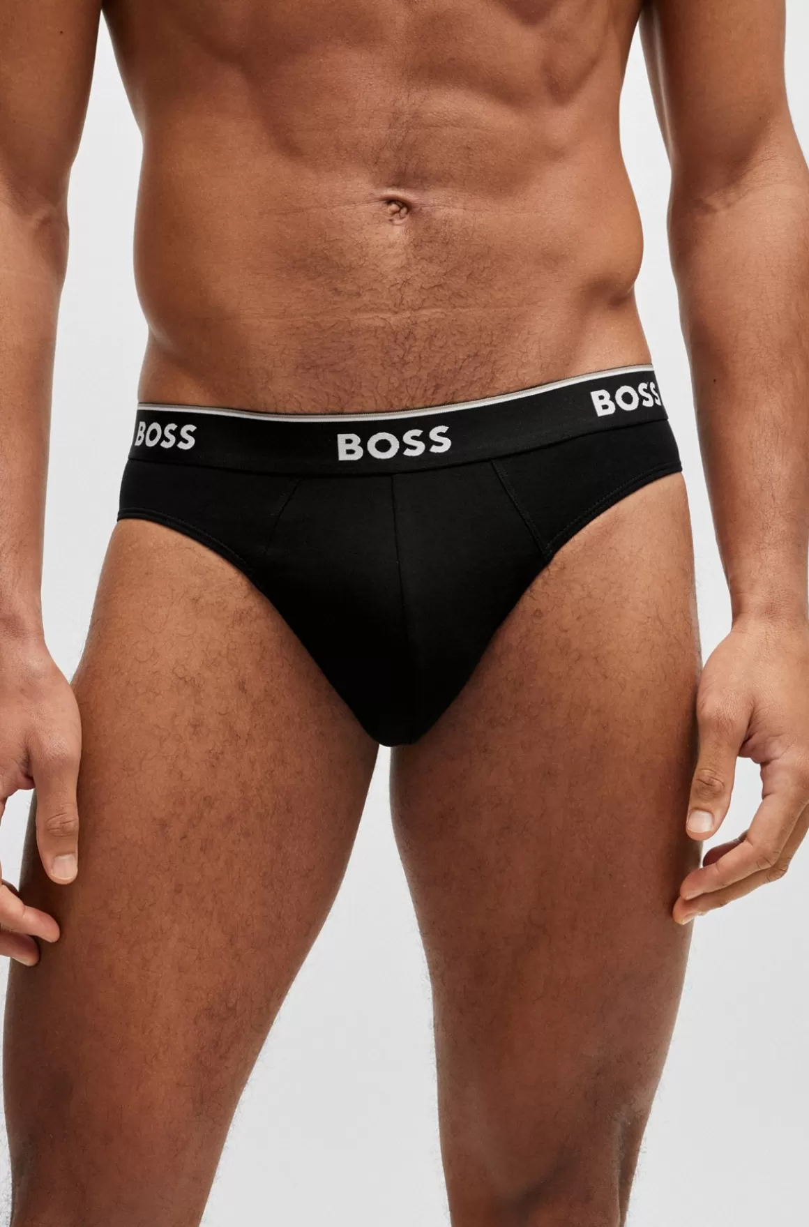HUGO BOSS Pakke Med Tre Par Underbukser I Bomuld Med Stræk Med Logo-linning