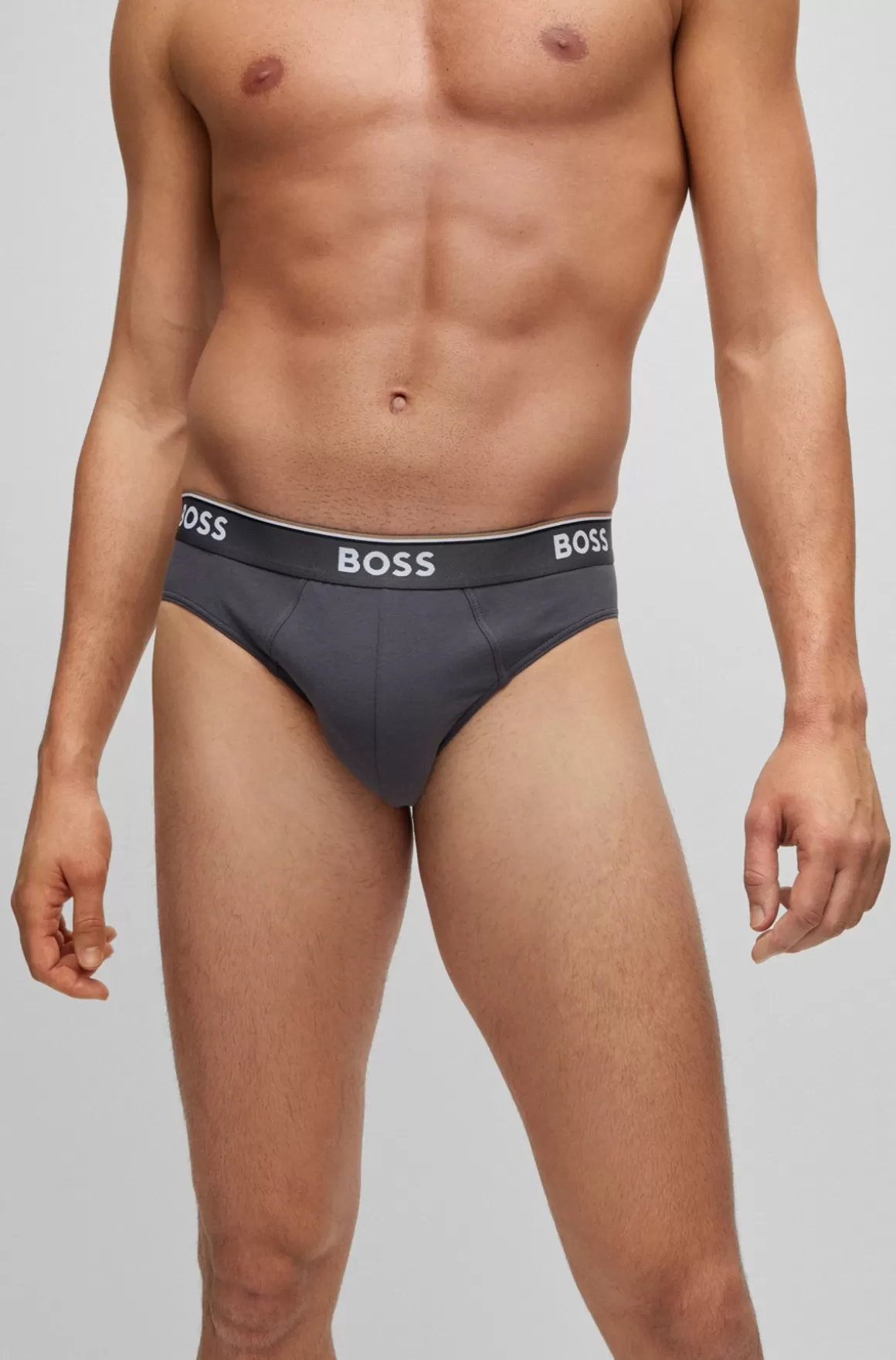 HUGO BOSS Pakke Med Tre Par Underbukser I Bomuld Med Stræk Med Logo-linning