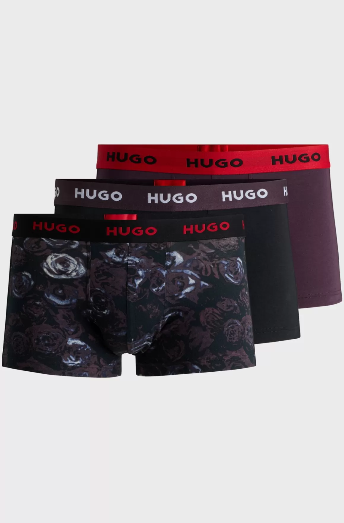 HUGO BOSS Pakke Med Tre Par Underbukser I Bomuld Med Stræk Og Linning Med Logo