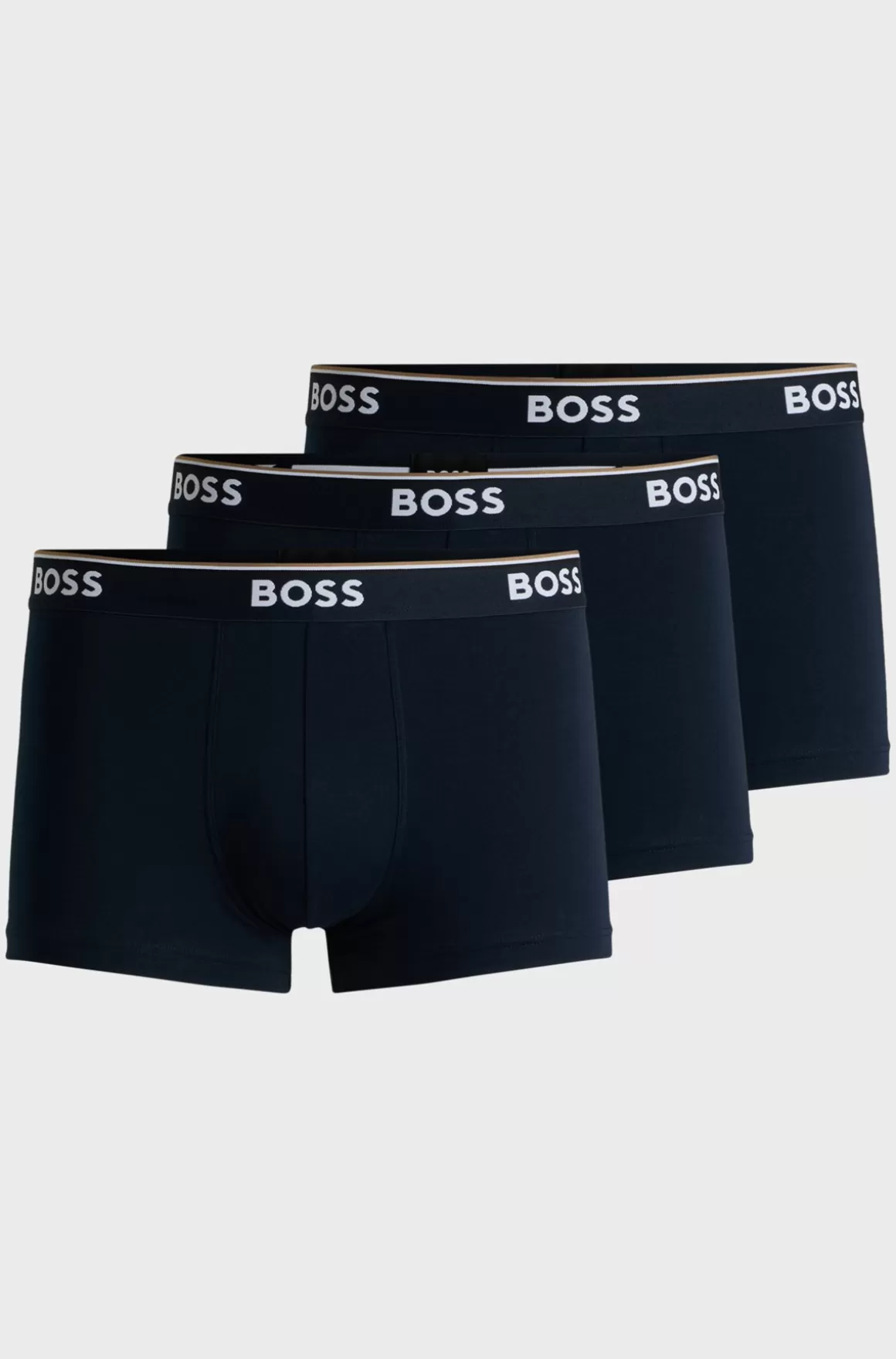 HUGO BOSS Pakke Med Tre Par Underbukser I Bomuld Med Stræk Og Logolinning