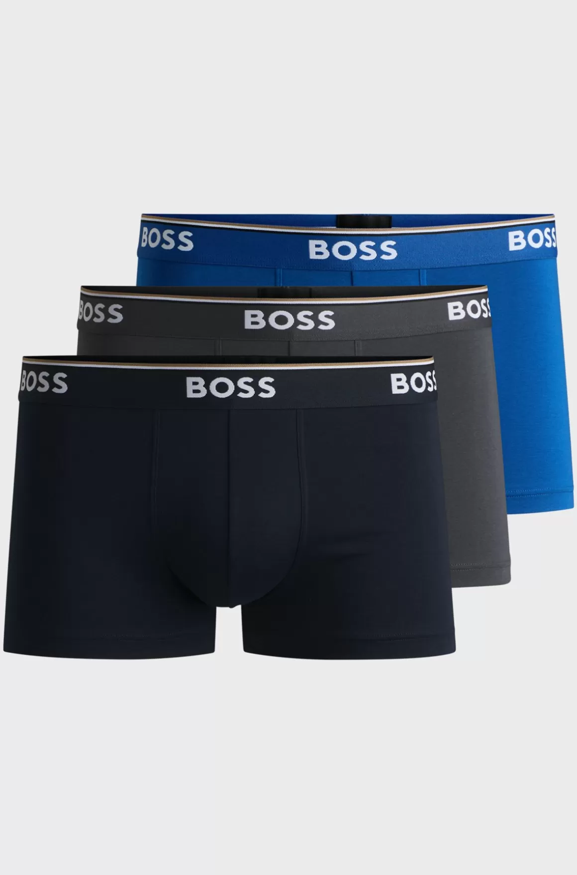 HUGO BOSS Pakke Med Tre Par Underbukser I Bomuld Med Stræk Og Logolinning
